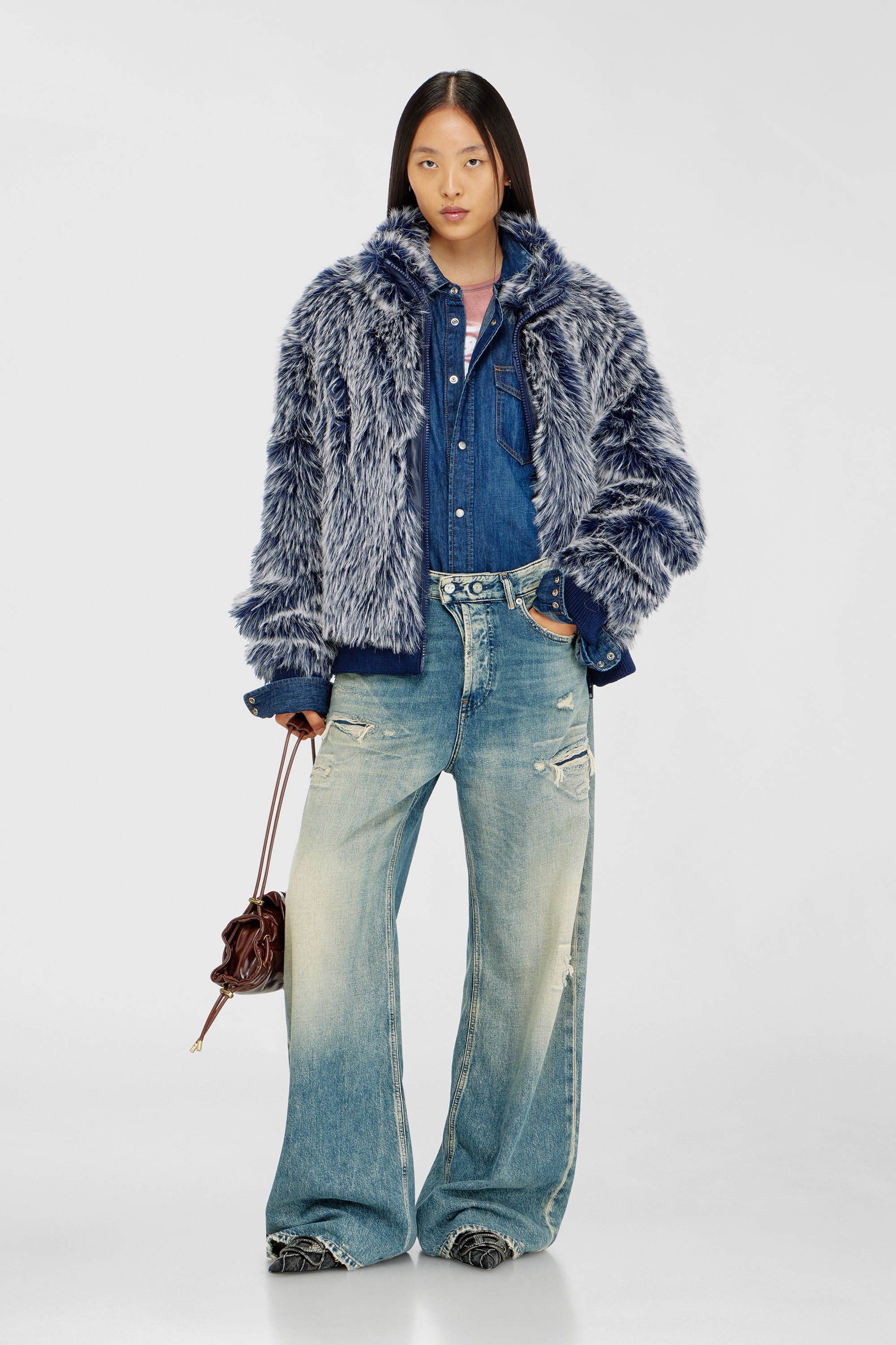 Diesel - Relaxed Jeans 1996 D-Sire 09P62 Mujer, Azul medio - 1