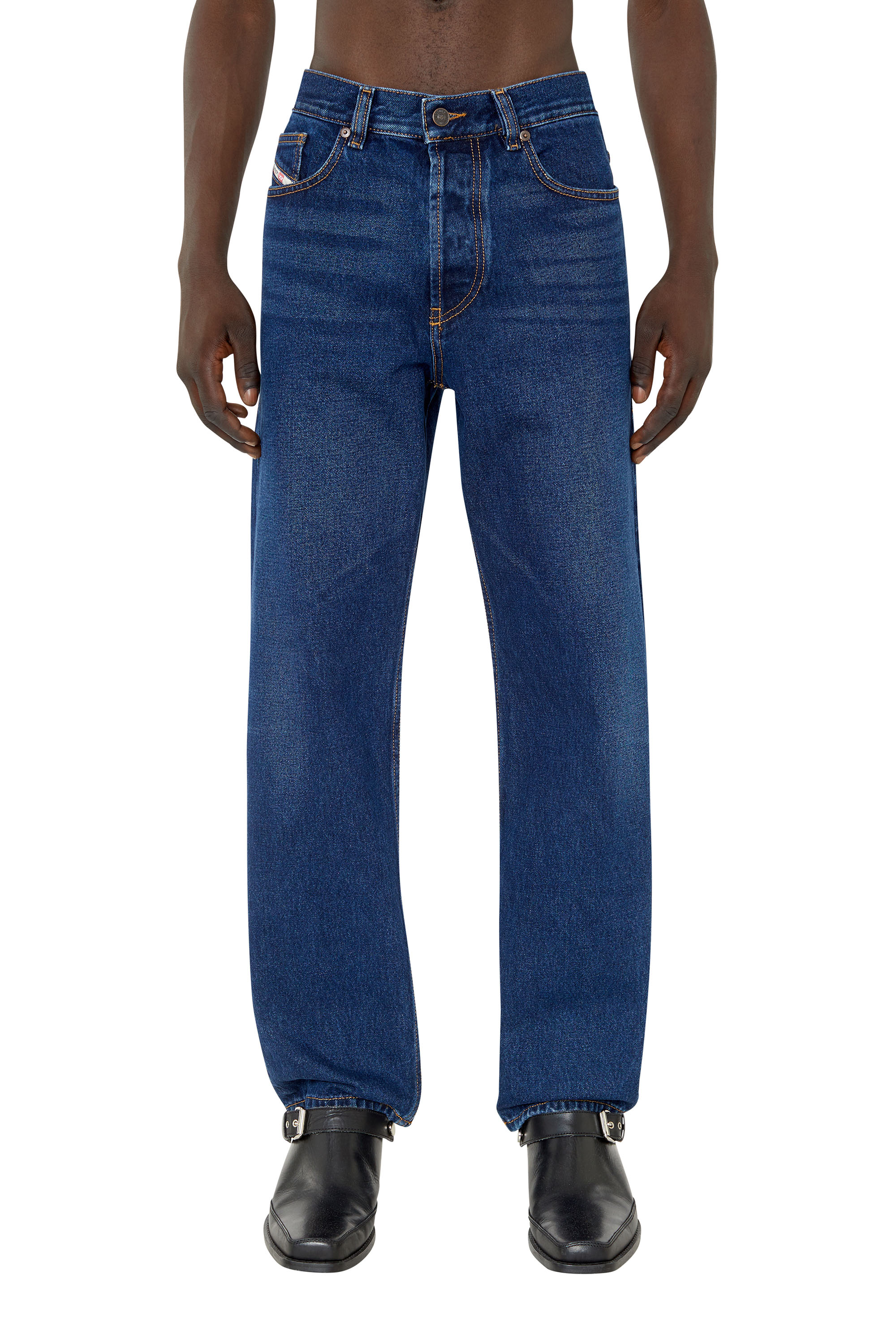 Diesel - 2010 D-Macs 007E6 Straight Jeans, Azul Oscuro - Image 1