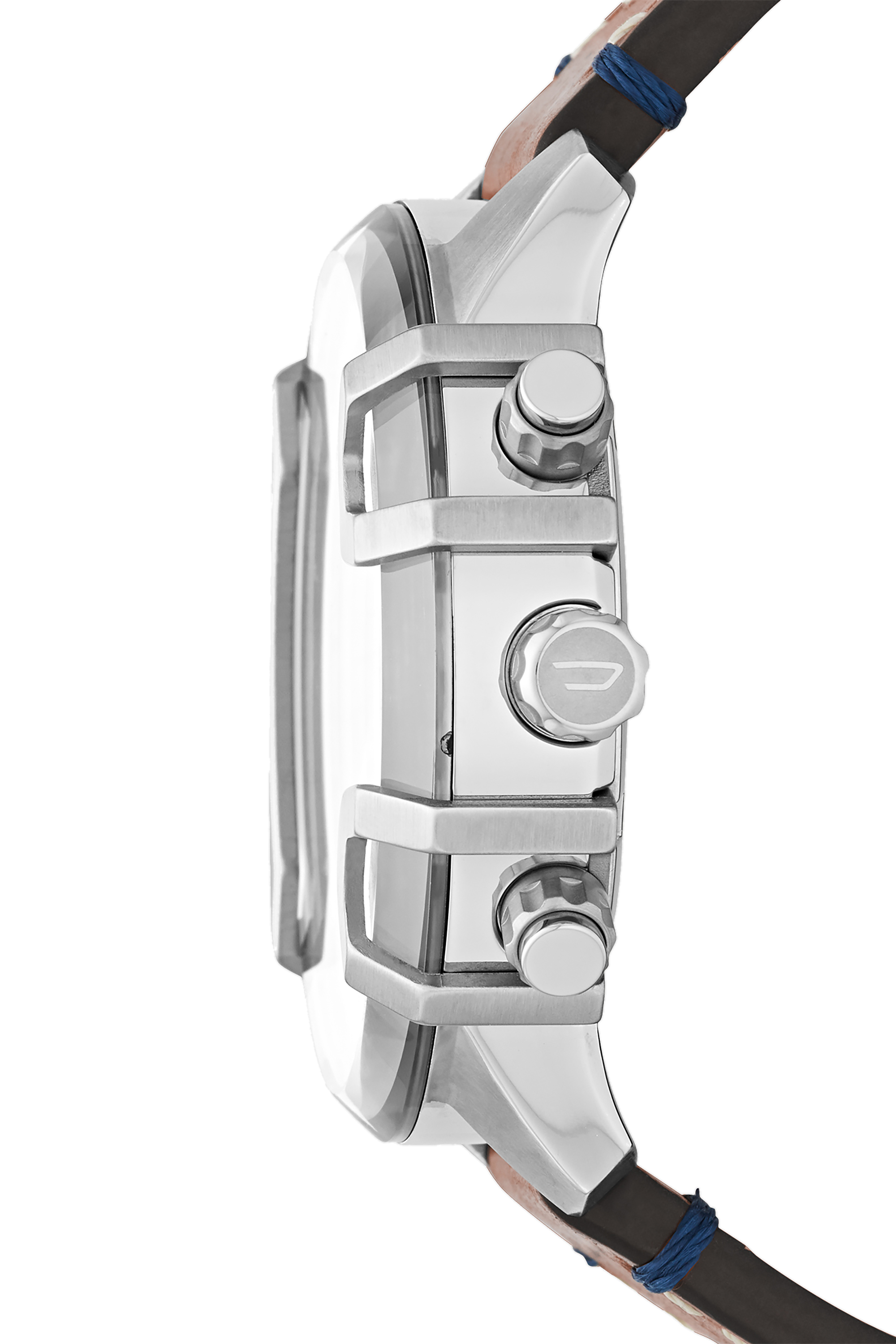 Diesel - DZ4518, Reloj cronógrafo Griffed con correa en piel marrón Hombre in Marrón - 2