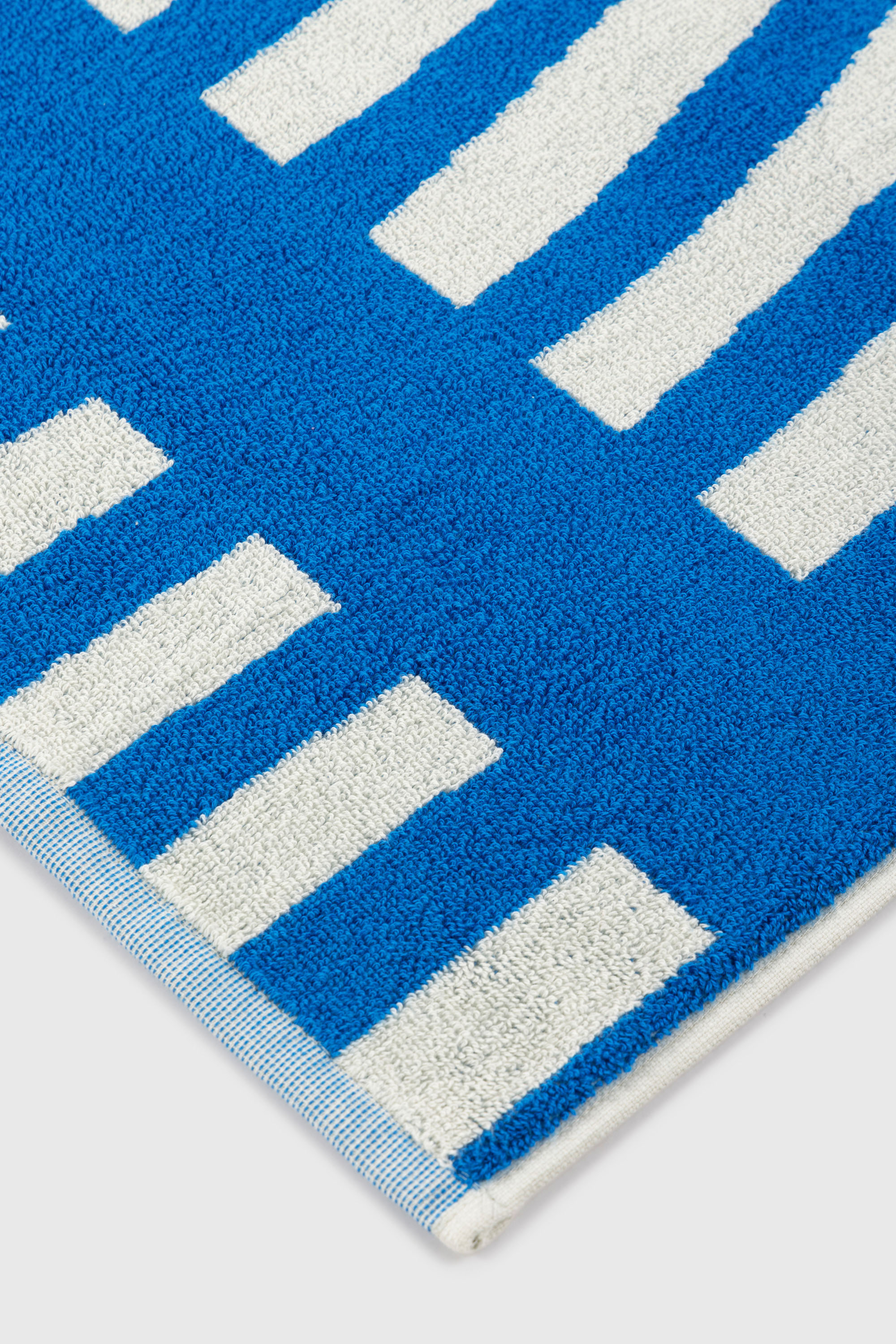Diesel - 1018164 STRIPES GREY/BLUE TOWEL, Toalla de rizo 100x180 cm Unisex in Azul marino - 2
