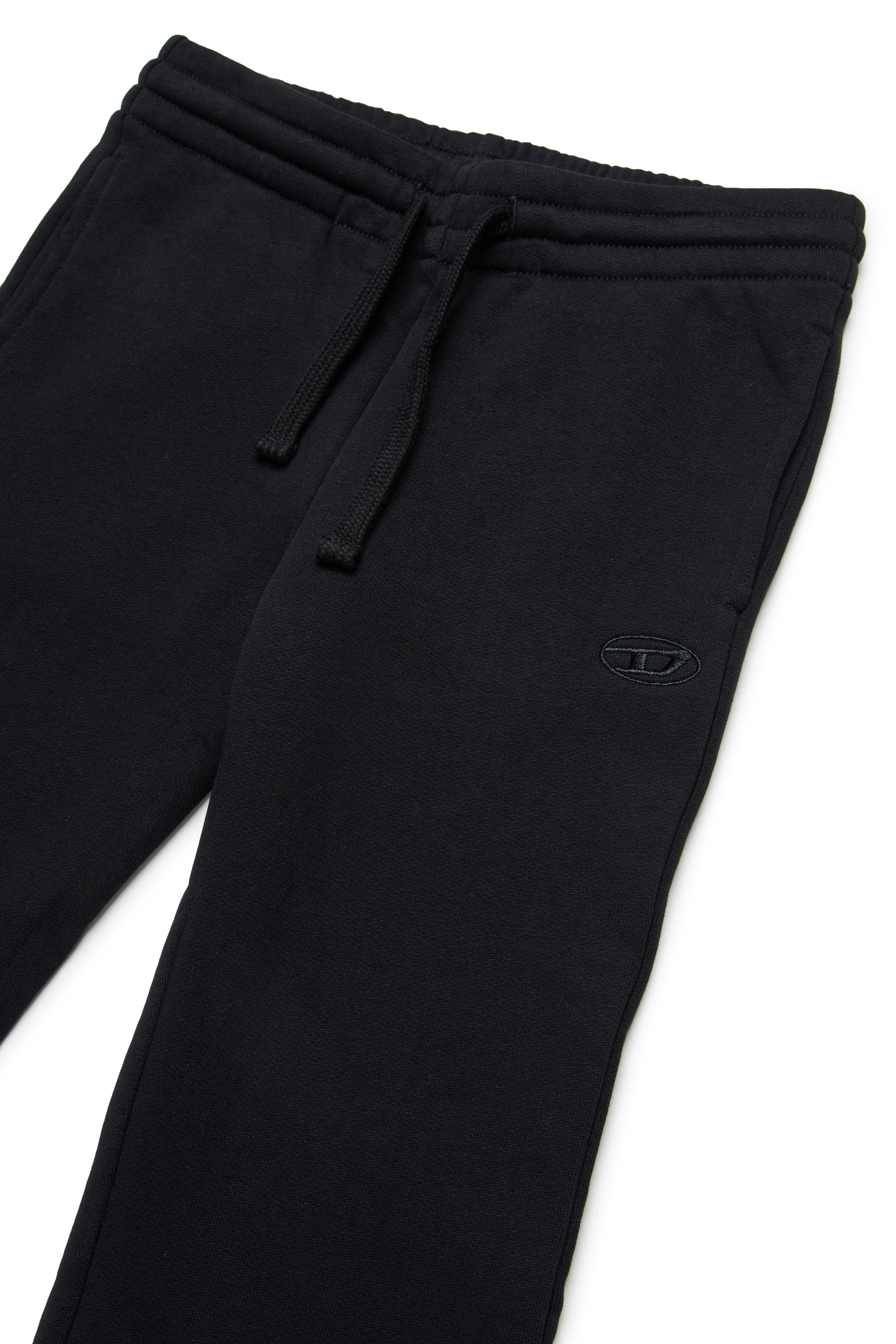 Diesel - PENTTY, Pantalones deportivos acampanados con logotipo bordado Mujer in Negro - 3