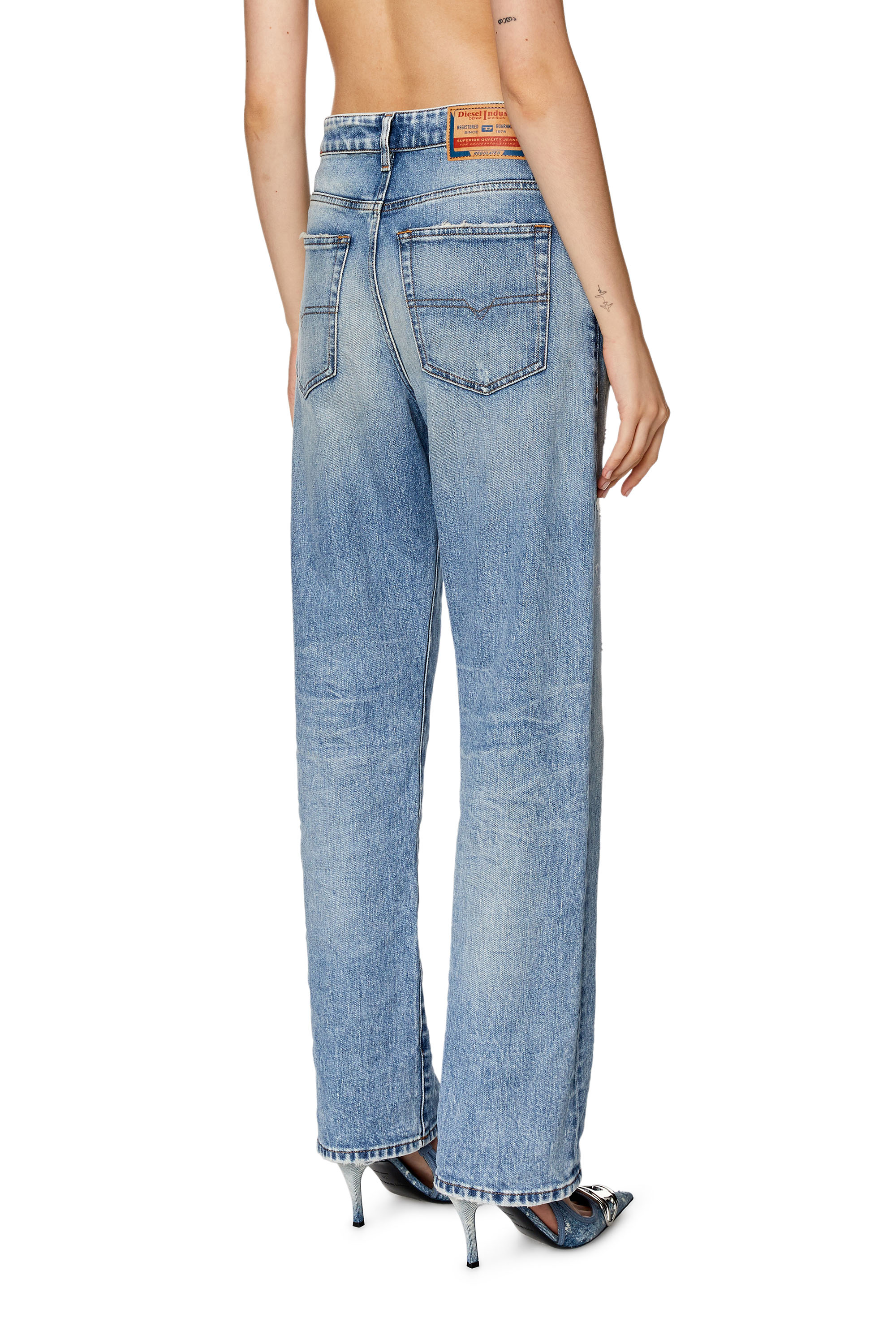 Diesel - Straight Jeans 1999 D-Reggy 007R4, Azul Claro - Image 4