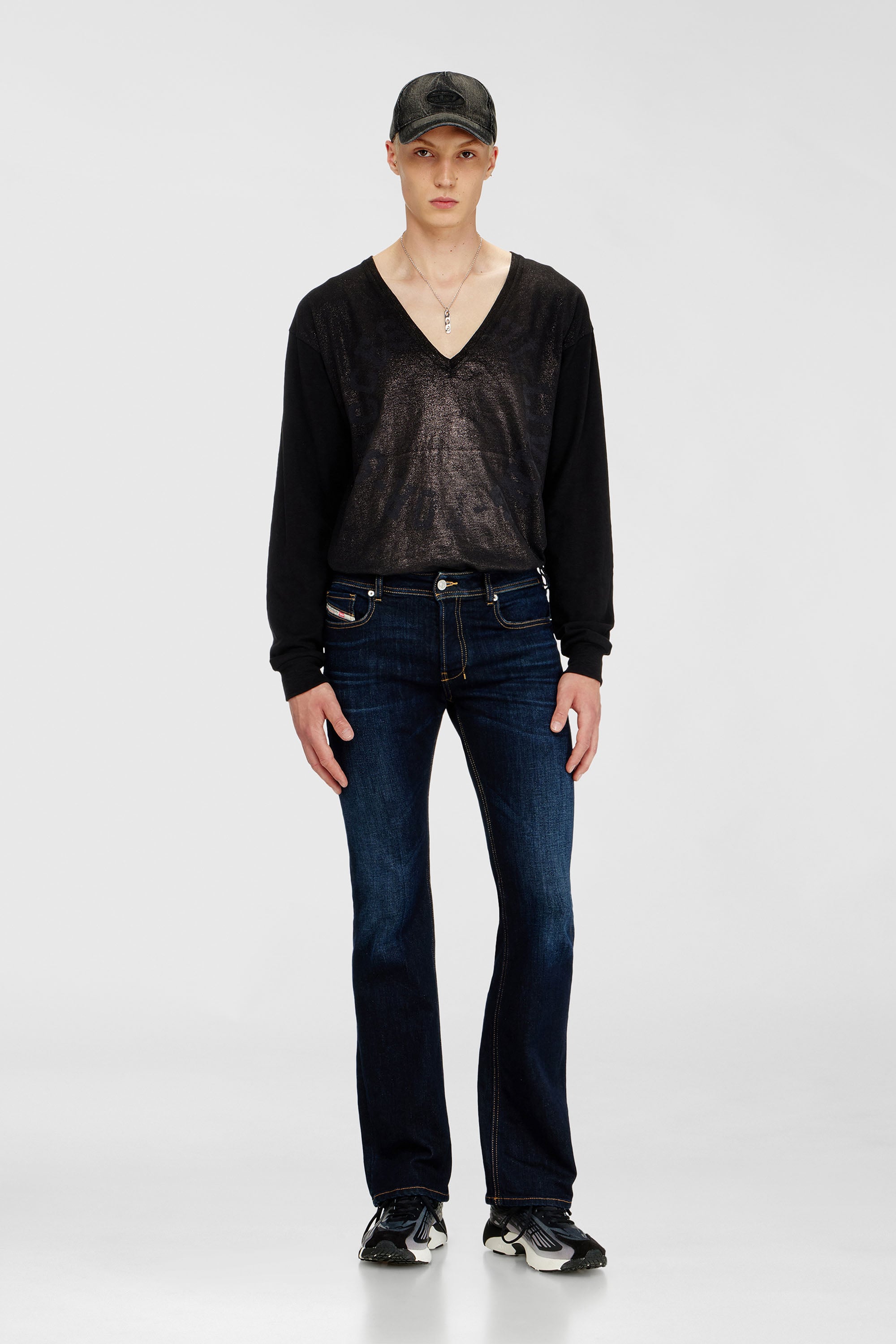 Diesel - Bootcut Jeans 2007 Zatiny 09Q15 Hombre, Azul Oscuro - 1