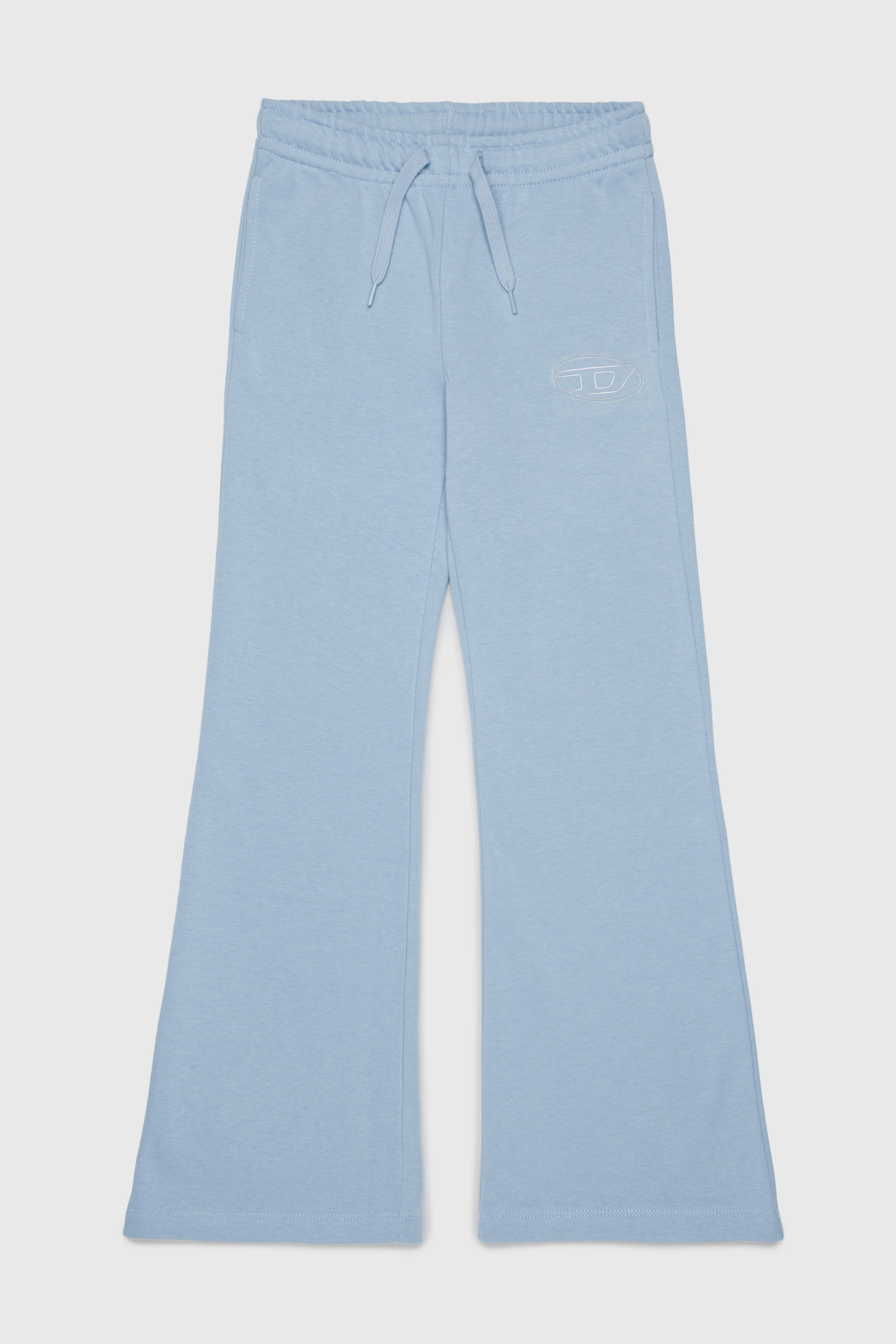 Diesel - PALBIRT, Pantal&oacute;n de ch&aacute;ndal flare con logo Oval D Mujer in Azul marino - 1