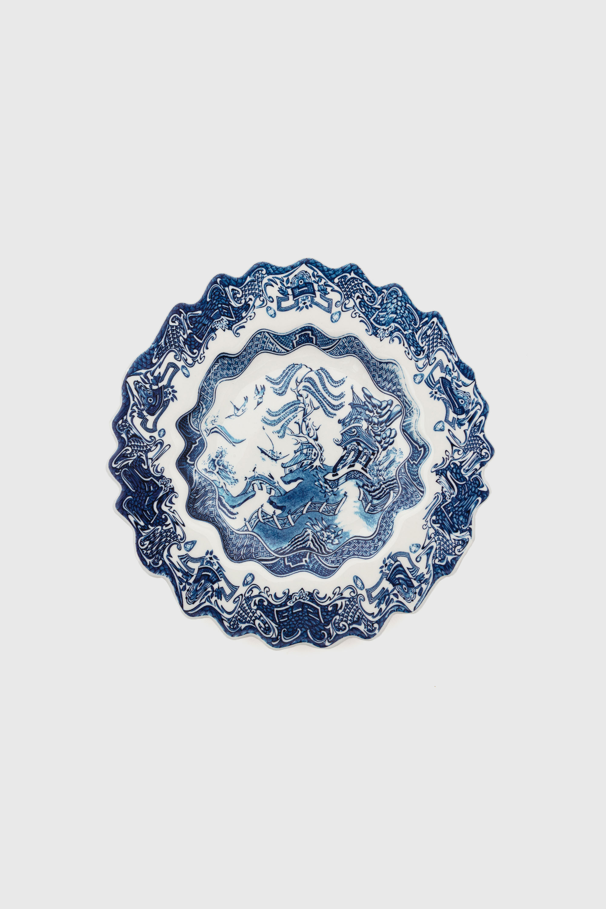 Diesel - 11232 DESSERT PLATE IN PORCELAIN "CLASSI, Plato de postre de porcelana Unisex in Multicolor - 1