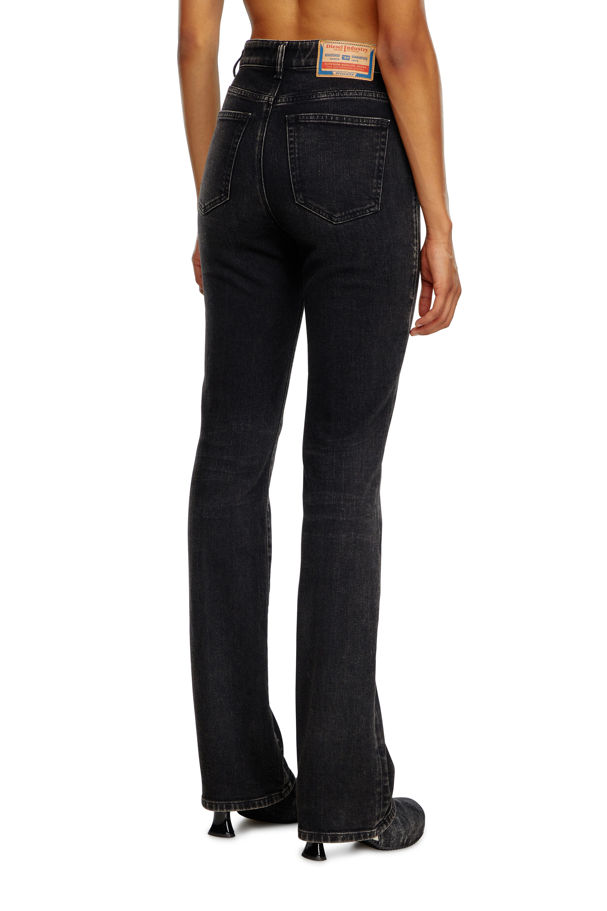 Diesel - Bootcut Jeans 2003 D-Escription 09I30 Mujer, Negro/Gris oscuro - 4