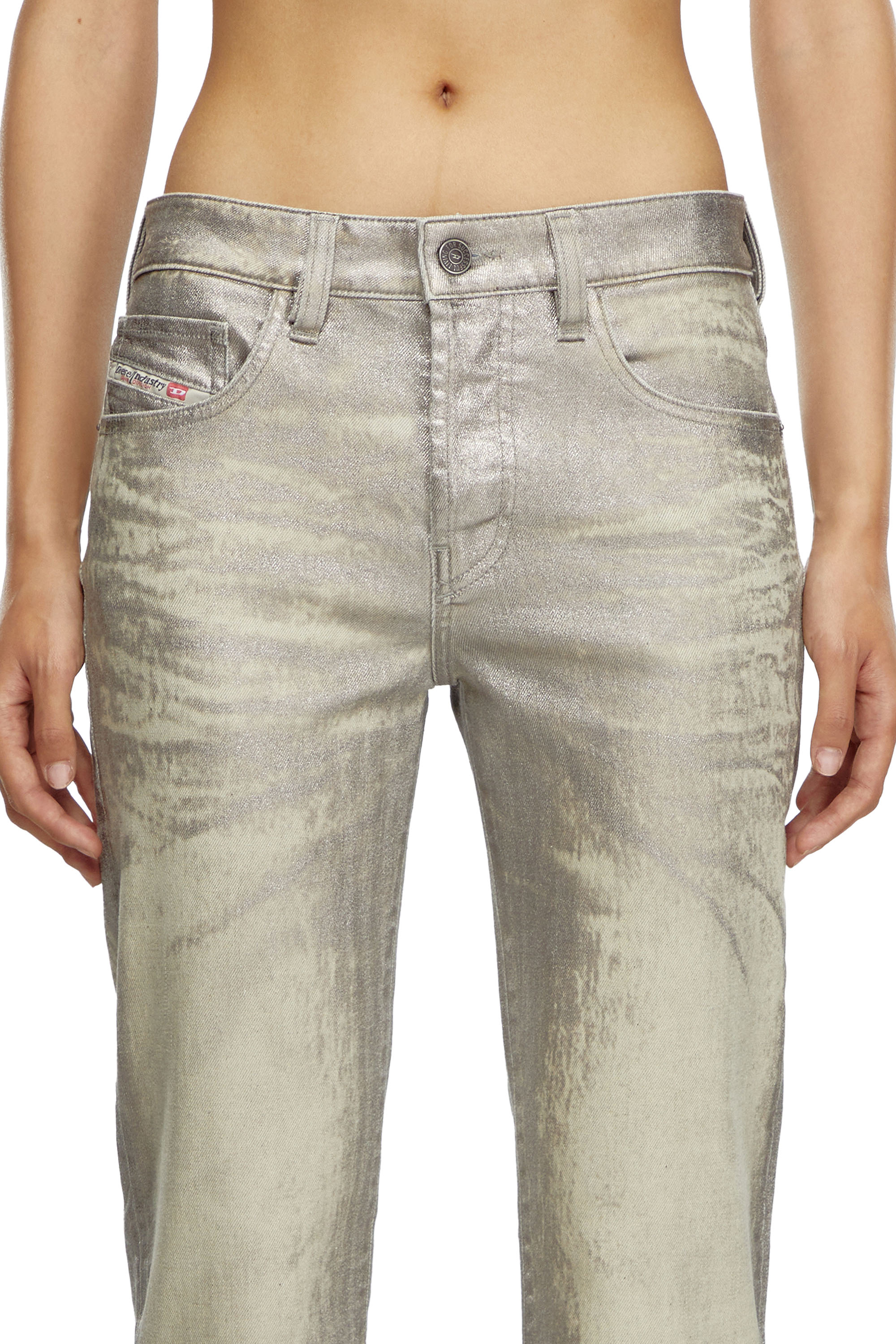 Diesel - Straight Jeans 1989 D-Mine 0CBCZ, Mujer Straight Jeans - 1989 D-Mine in Gris - Image 4