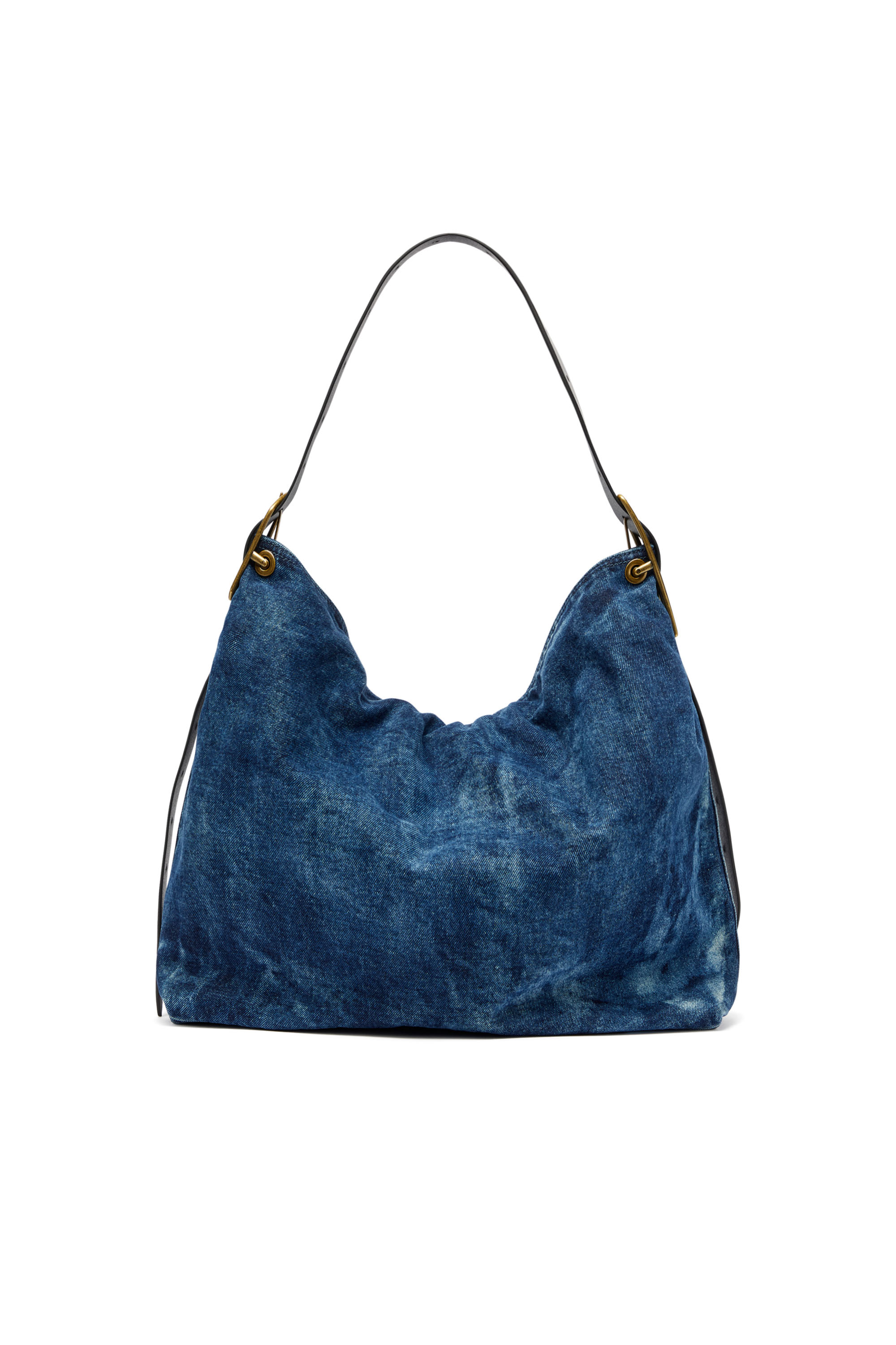 Diesel - D-LINE HOBO, D-Line-Bolso hobo en denim Mujer in Azul marino - 4