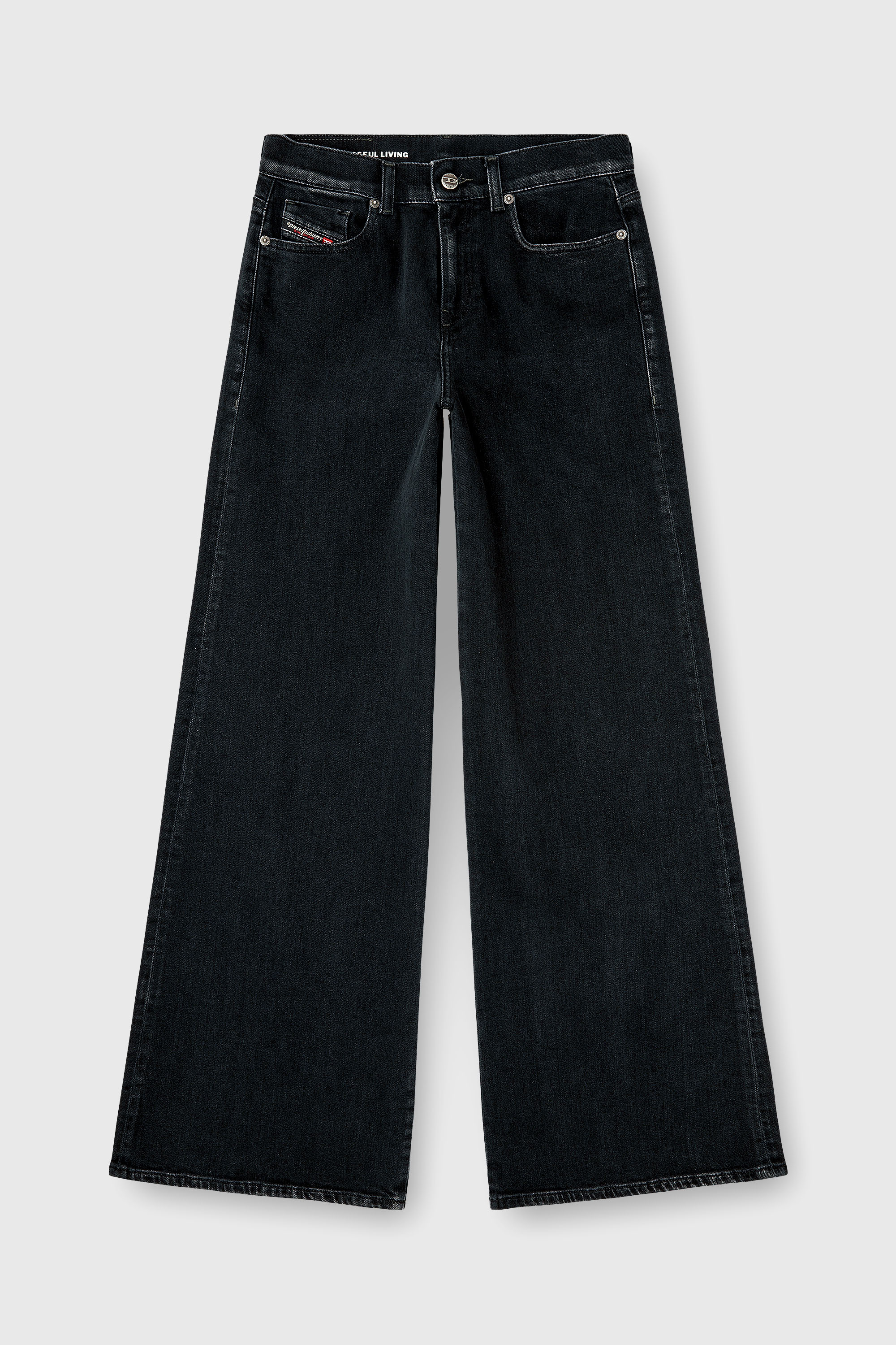 Diesel - Flare Jeans 1978 D-Akemi 09N89 Mujer, Negro/Gris oscuro - 6