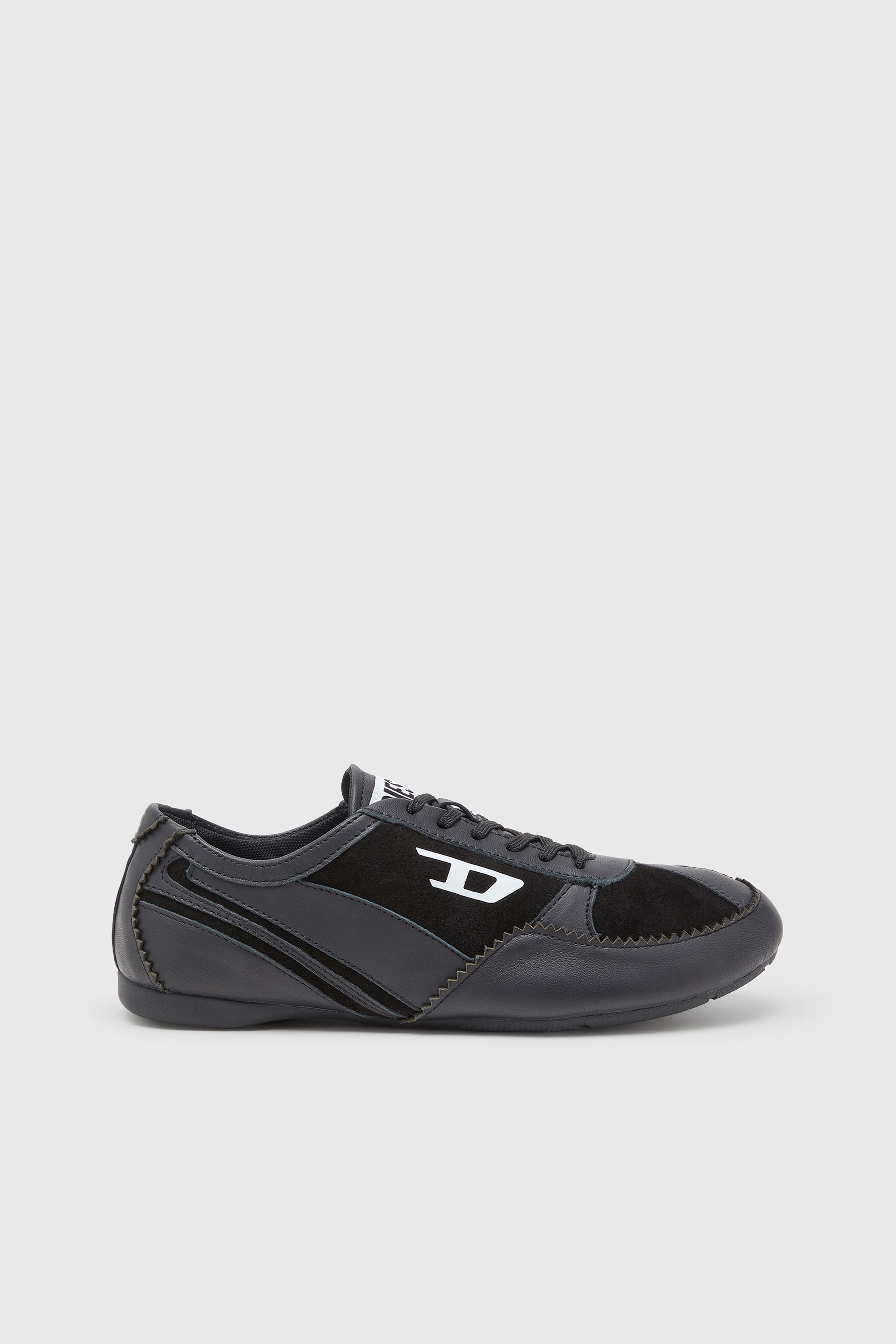 Diesel - D-MILE LOW W, D-Mile-Zapatillas en cuero y ante Mujer in Negro - 1