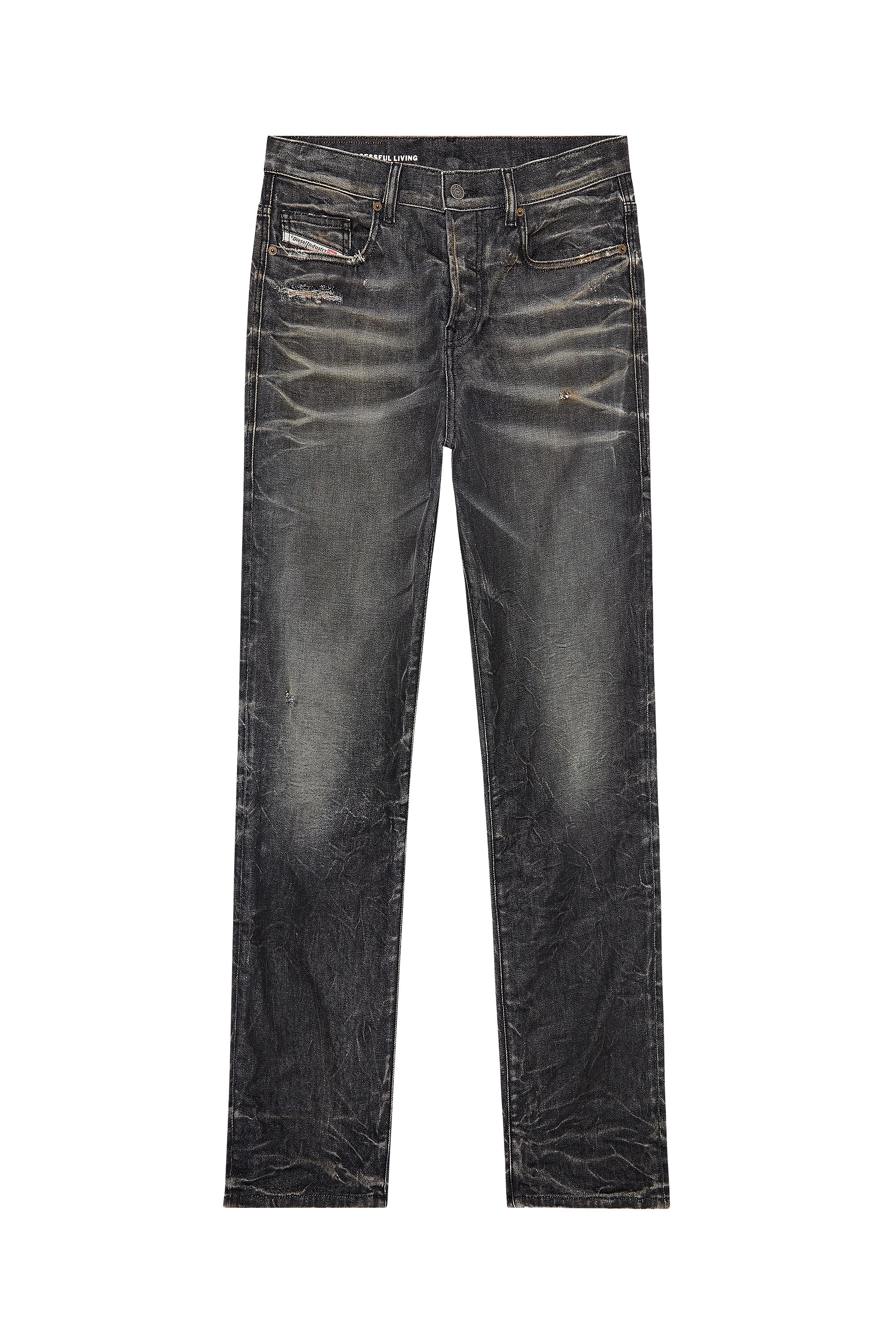 Diesel - Regular Jeans 2020 D-Viker 09H51 Hombre, Negro/Gris oscuro - 1