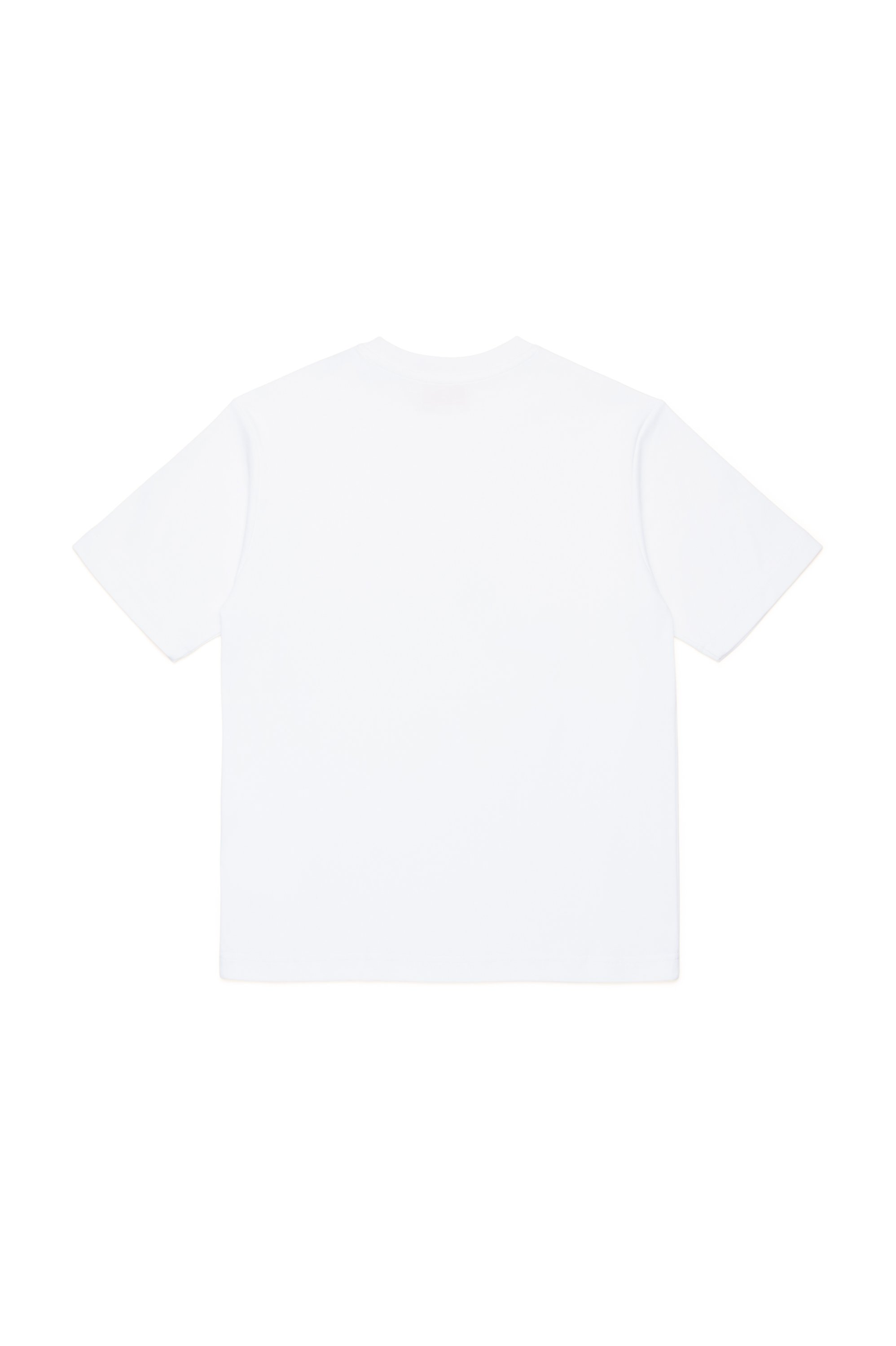 Diesel - TJUSTDOVALPJ OVER, Man's T-shirt in organic cotton in White - 2