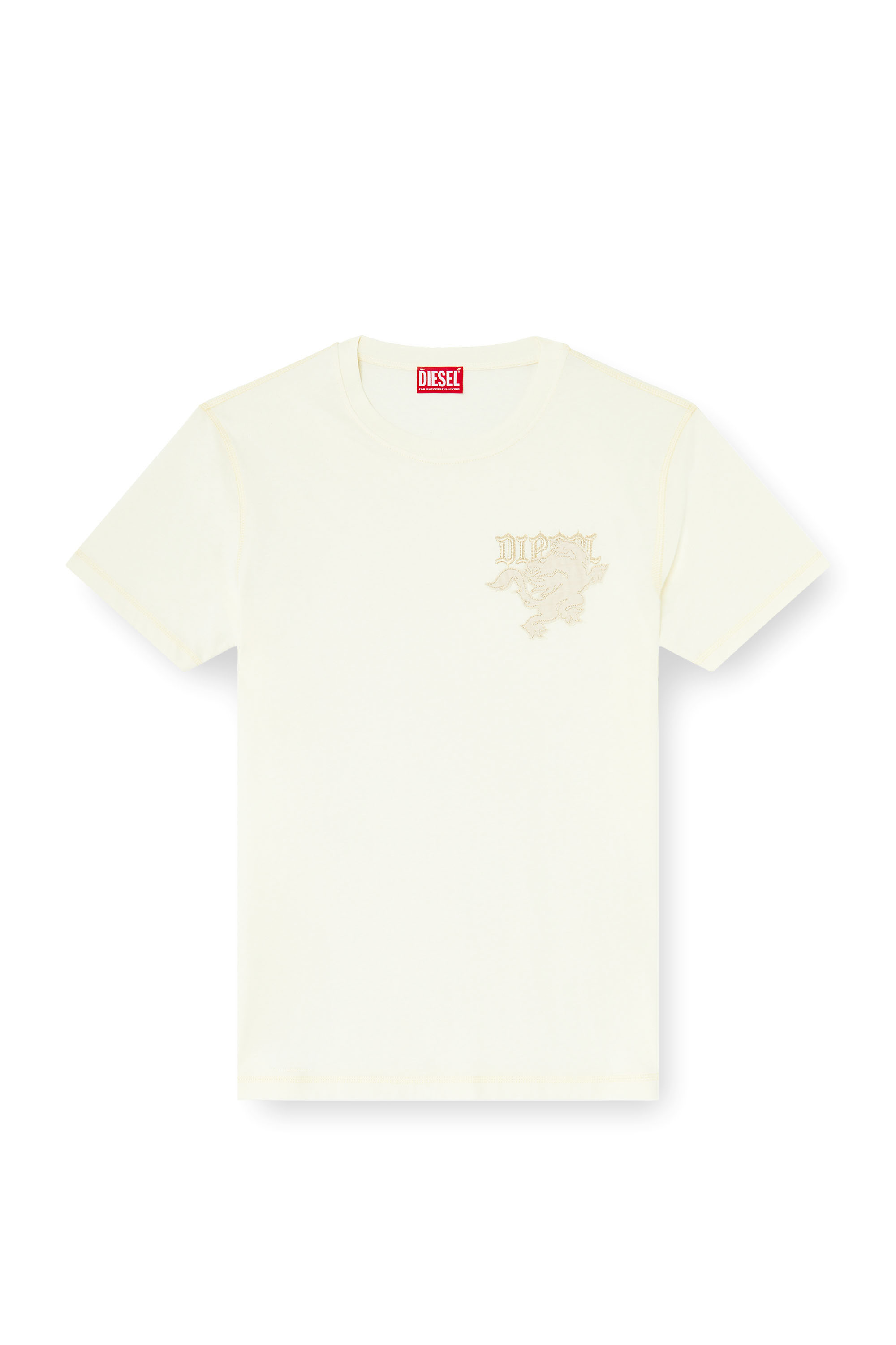 Diesel - T-ADJUST-NOTCH, Camiseta regular con parche bordado Hombre in ToBeDefined - 3