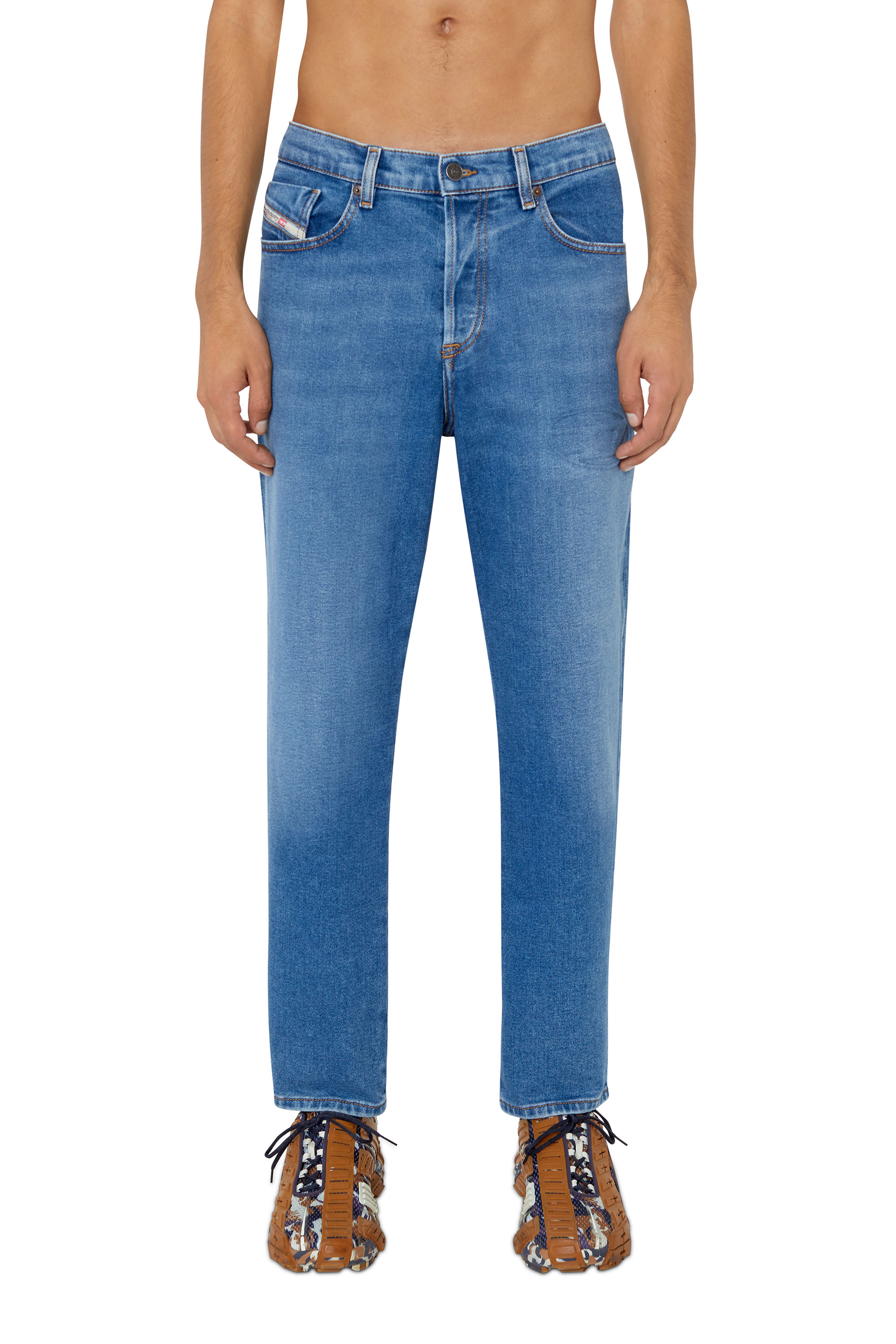Diesel - 2005 D-FINING 09E34 Tapered Jeans, Azul medio - Image 1