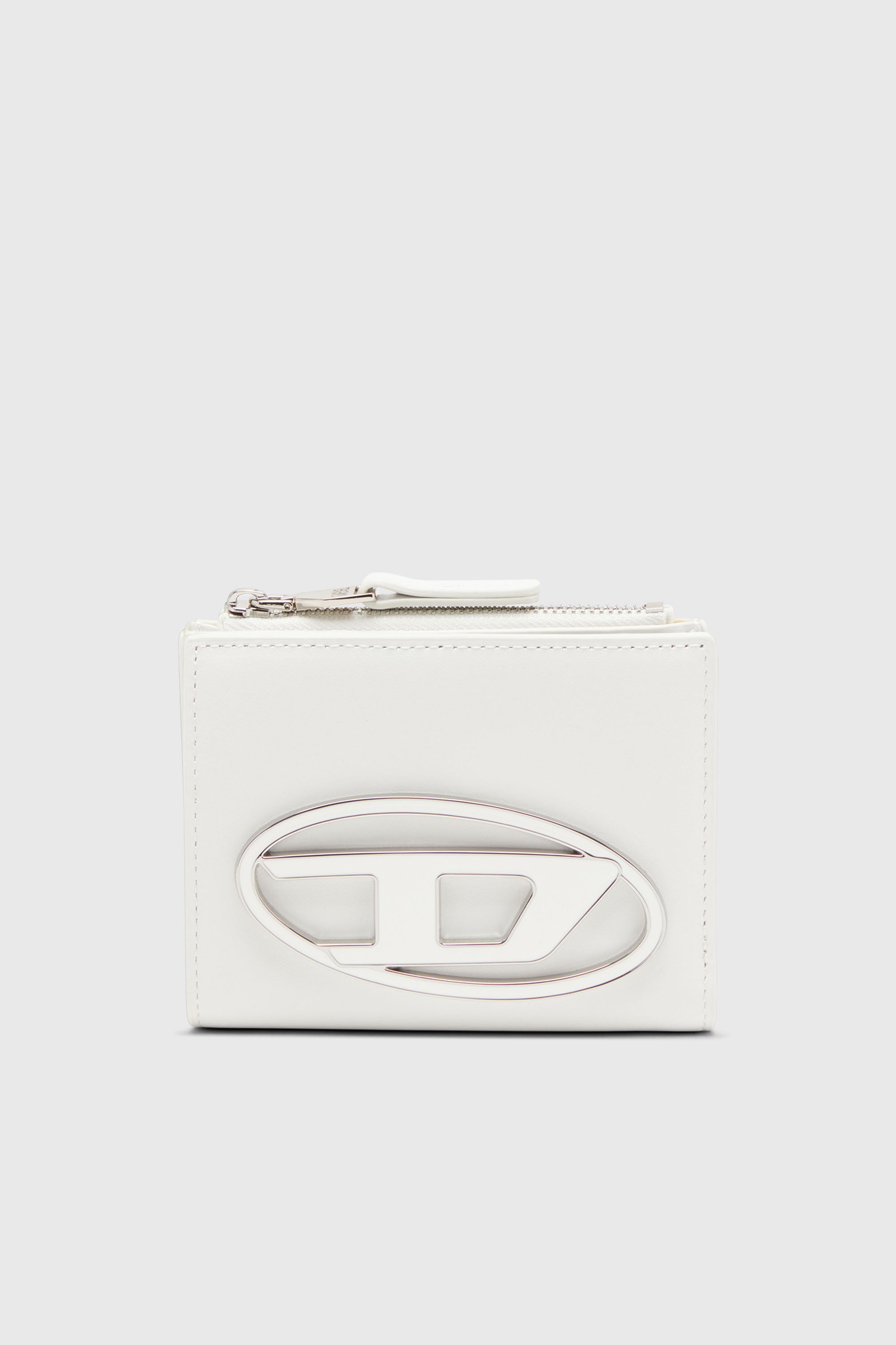 Diesel - 1DR BI-FOLD ZIP II, Tarjetero de cuero Mujer in Blanco - 1