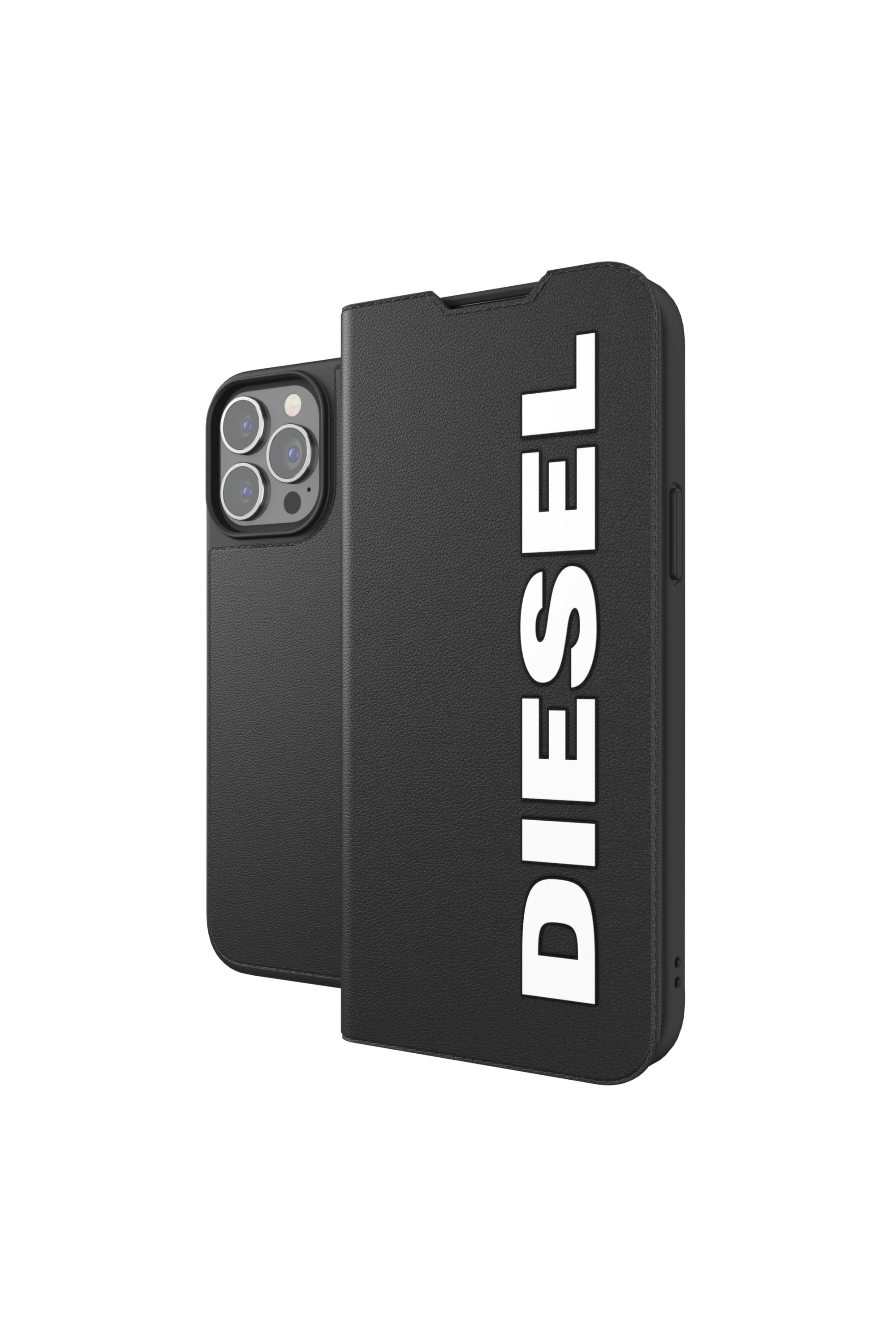 Diesel - 47158 BOOKLET CASE BOOKLET CASE, Funda con tarjetero por iPhone 13/13 Pro Unisex in Negro - 1