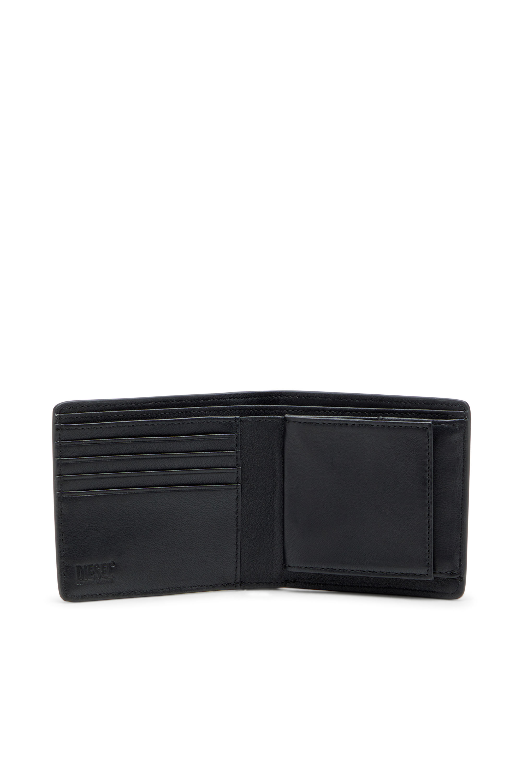 Diesel - BISCOTTO BI FOLD COIN S 3D, Cartera de cuero semibrillante que se pliega por la mitad Hombre in ToBeDefined - 2