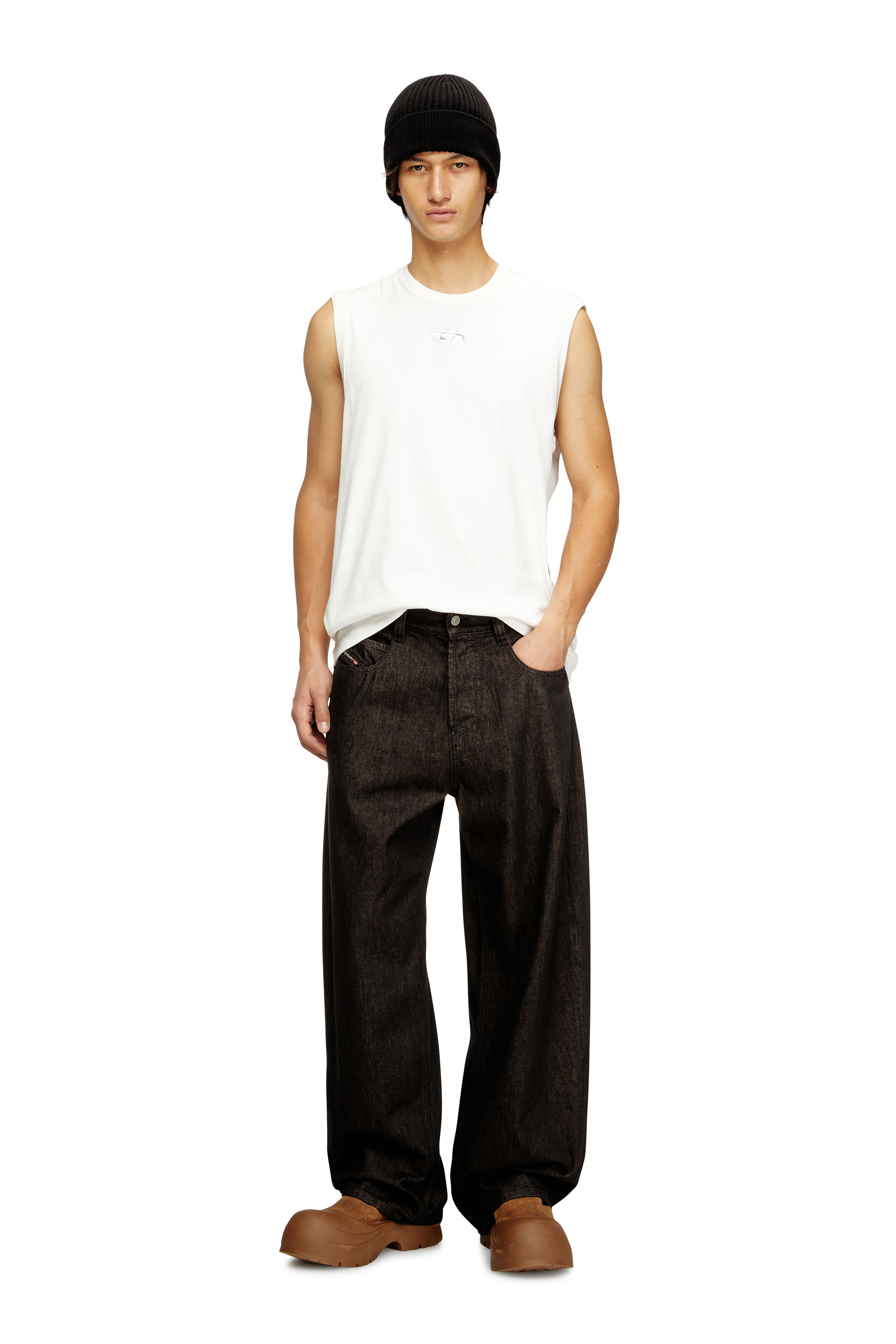 Diesel - Relaxed Jeans 1997 D-Enim 09N25 Unisex, Negro/Gris oscuro - 1