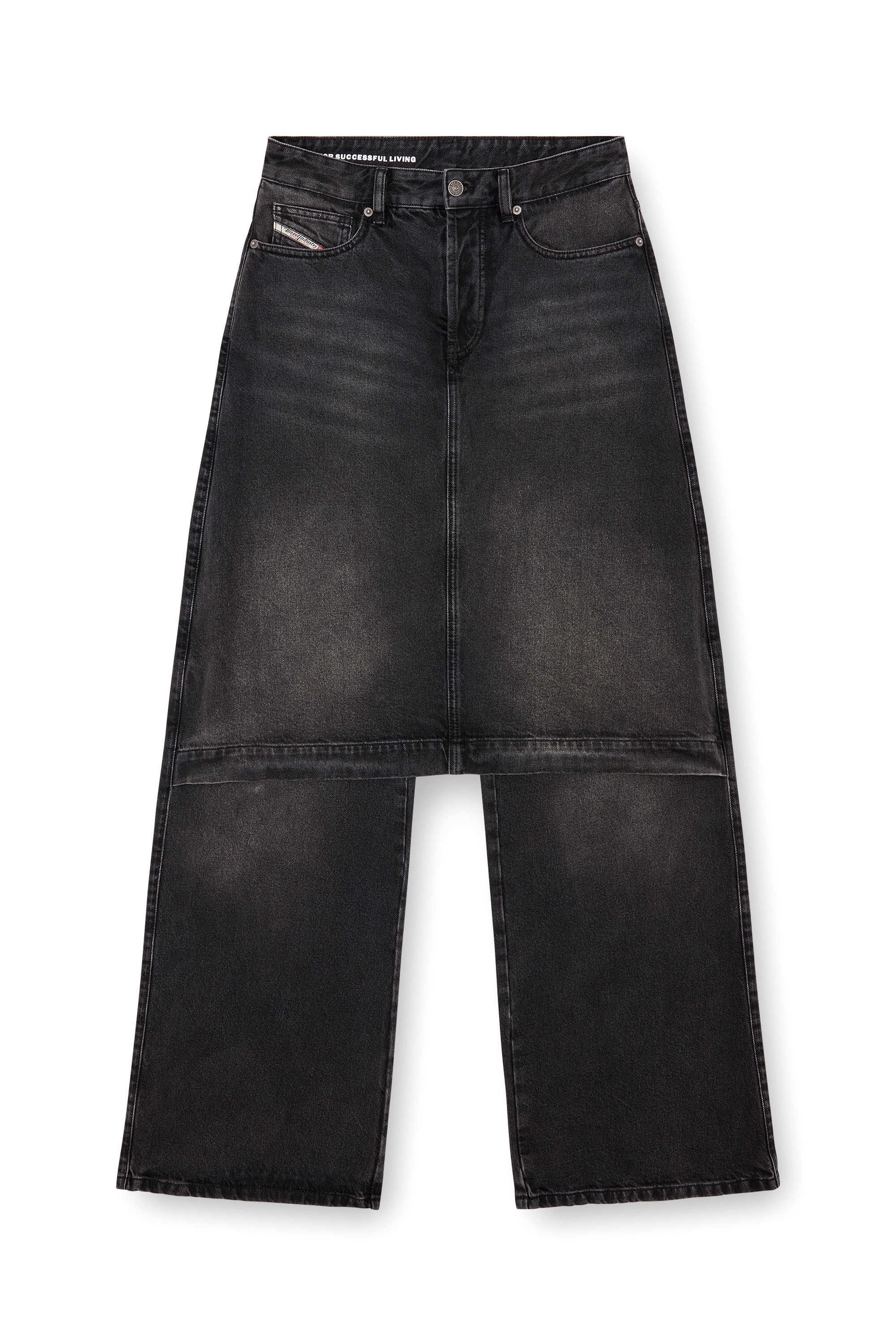 Diesel - Straight Jeans D-Syren 0CBDG, Mujer Straight Jeans - D-Syren in Negro - Image 4
