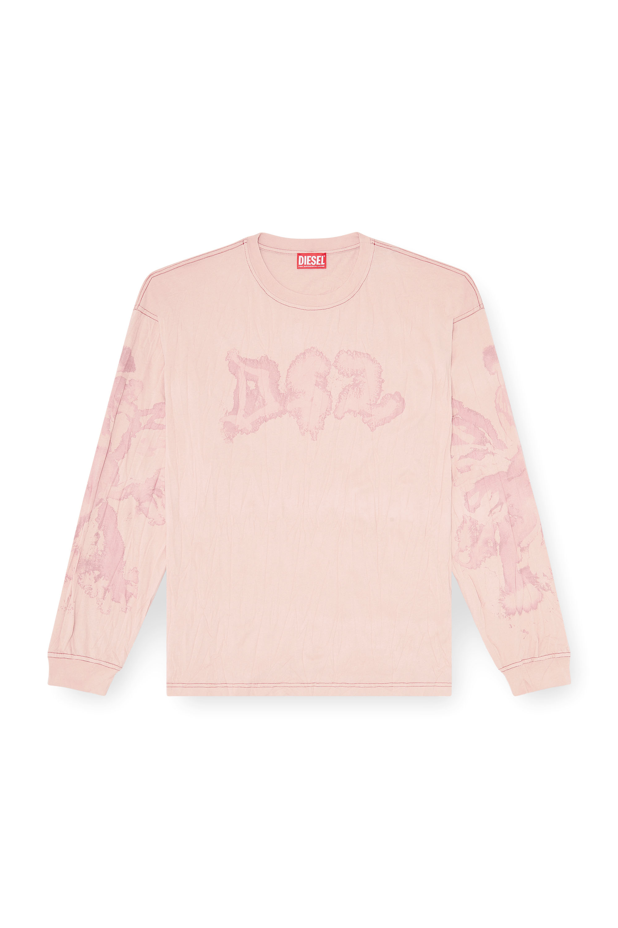 Diesel - T-BOXT-LS-AA4, Camiseta relaxed de manga larga con estampado irregular Hombre in ToBeDefined - 3