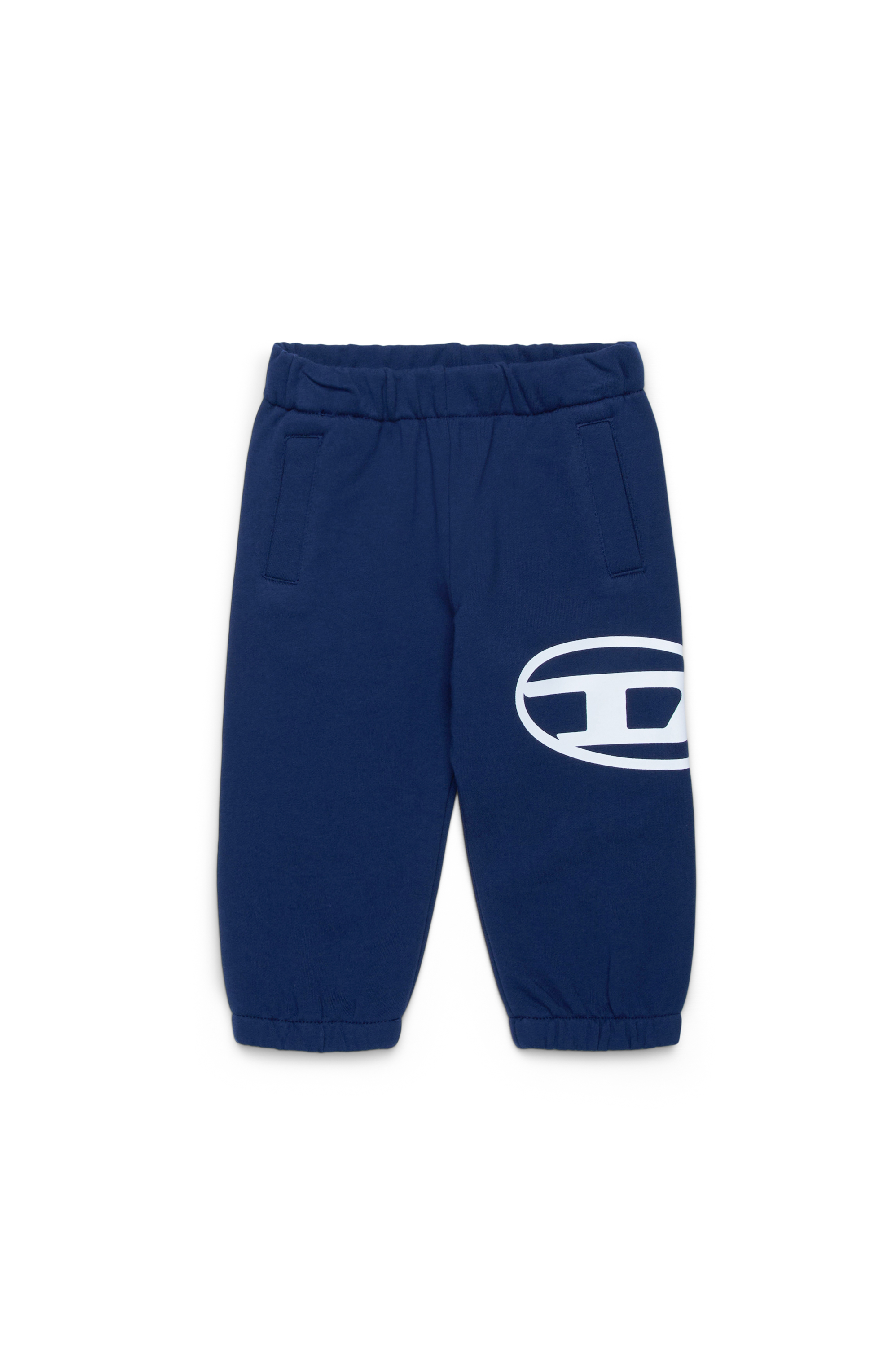 Diesel - PCERB, Unisex Pantalones deportivos con estampado Oval D in Azul marino - Image 1