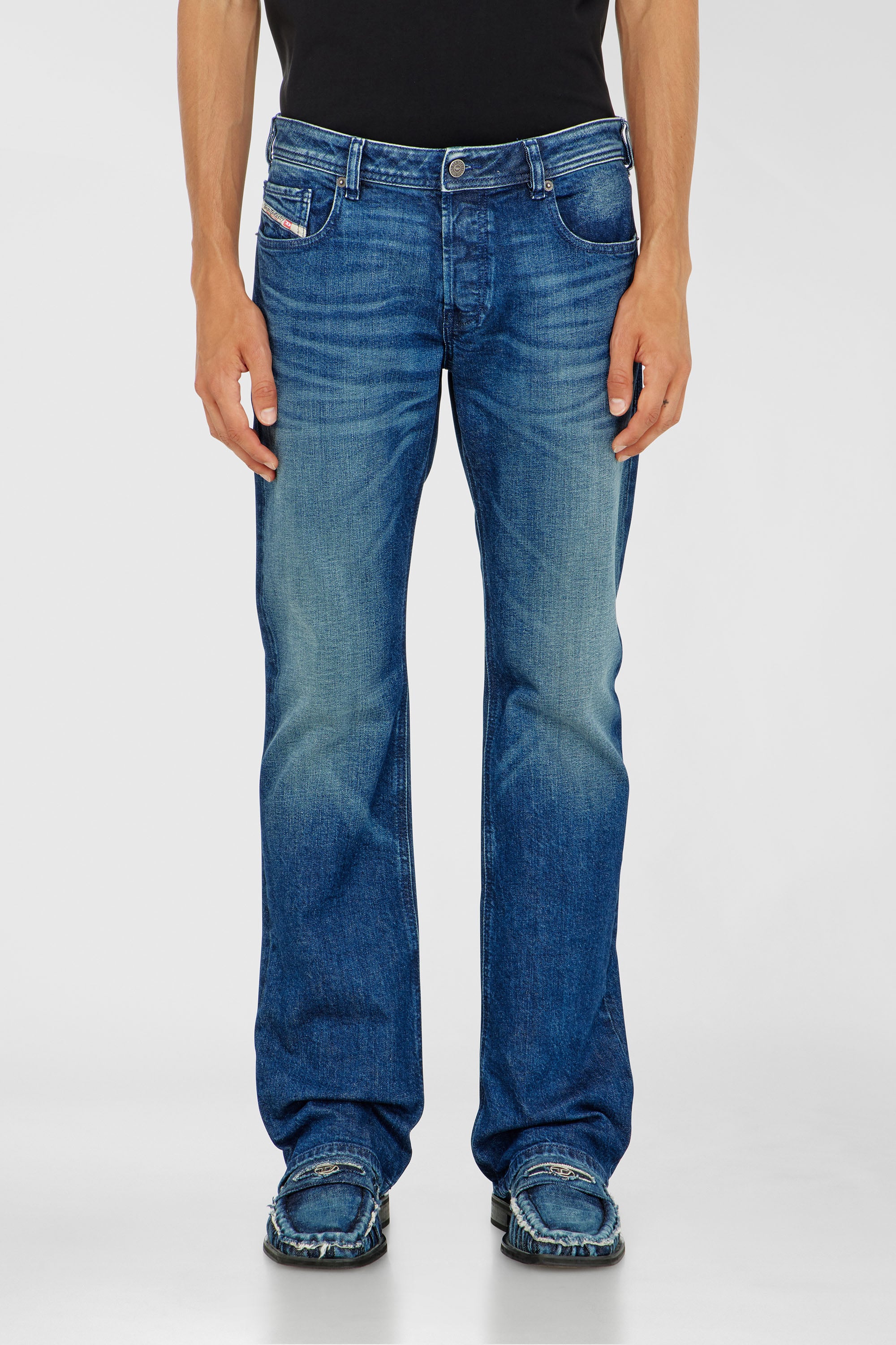 Diesel - Bootcut Jeans 2007 Zatiny 09L51 Hombre, Azul Oscuro - 1
