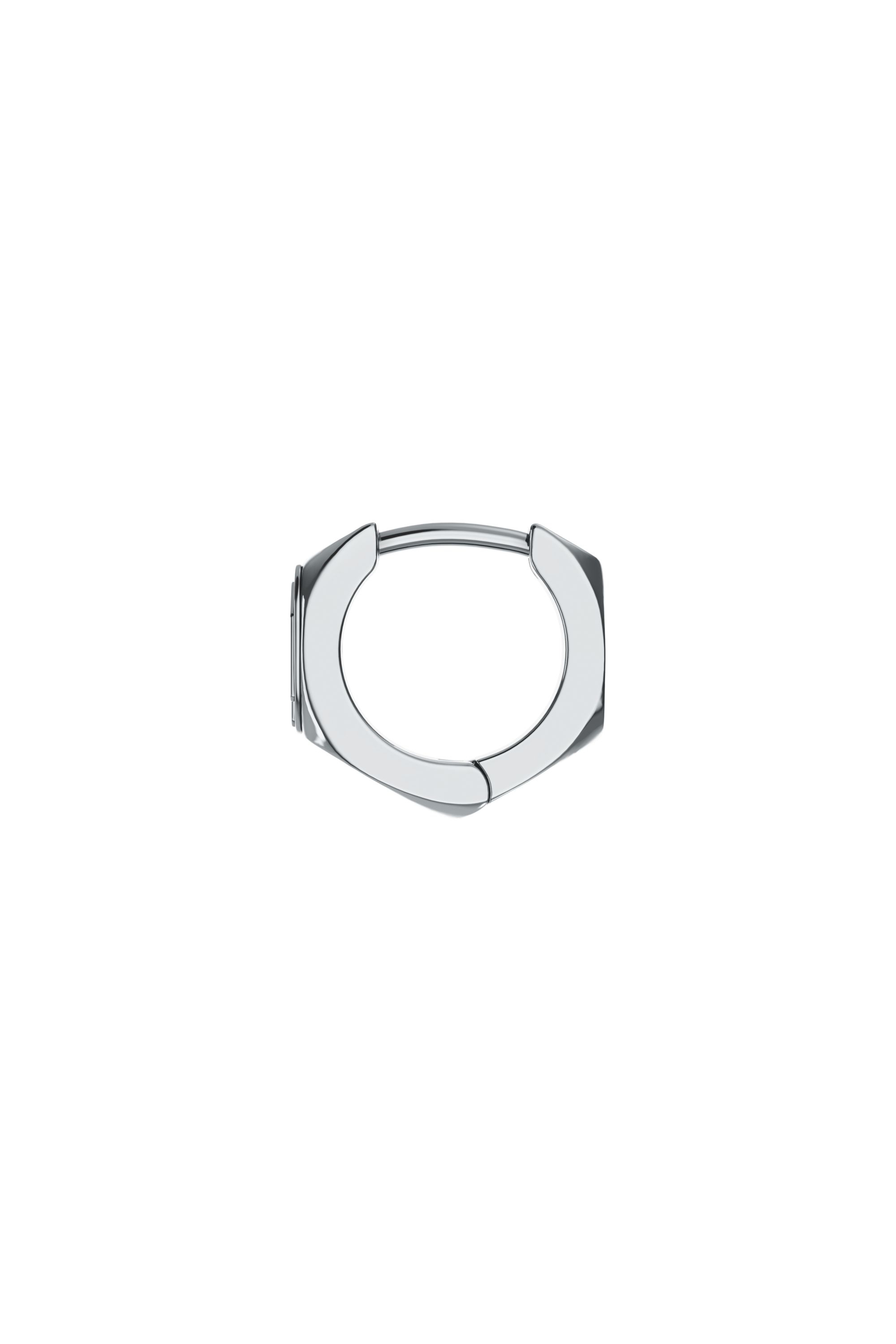 Diesel - DX1692040 JEWELLERY, Aro individual de acero inoxidable Unisex in Plateado - 1
