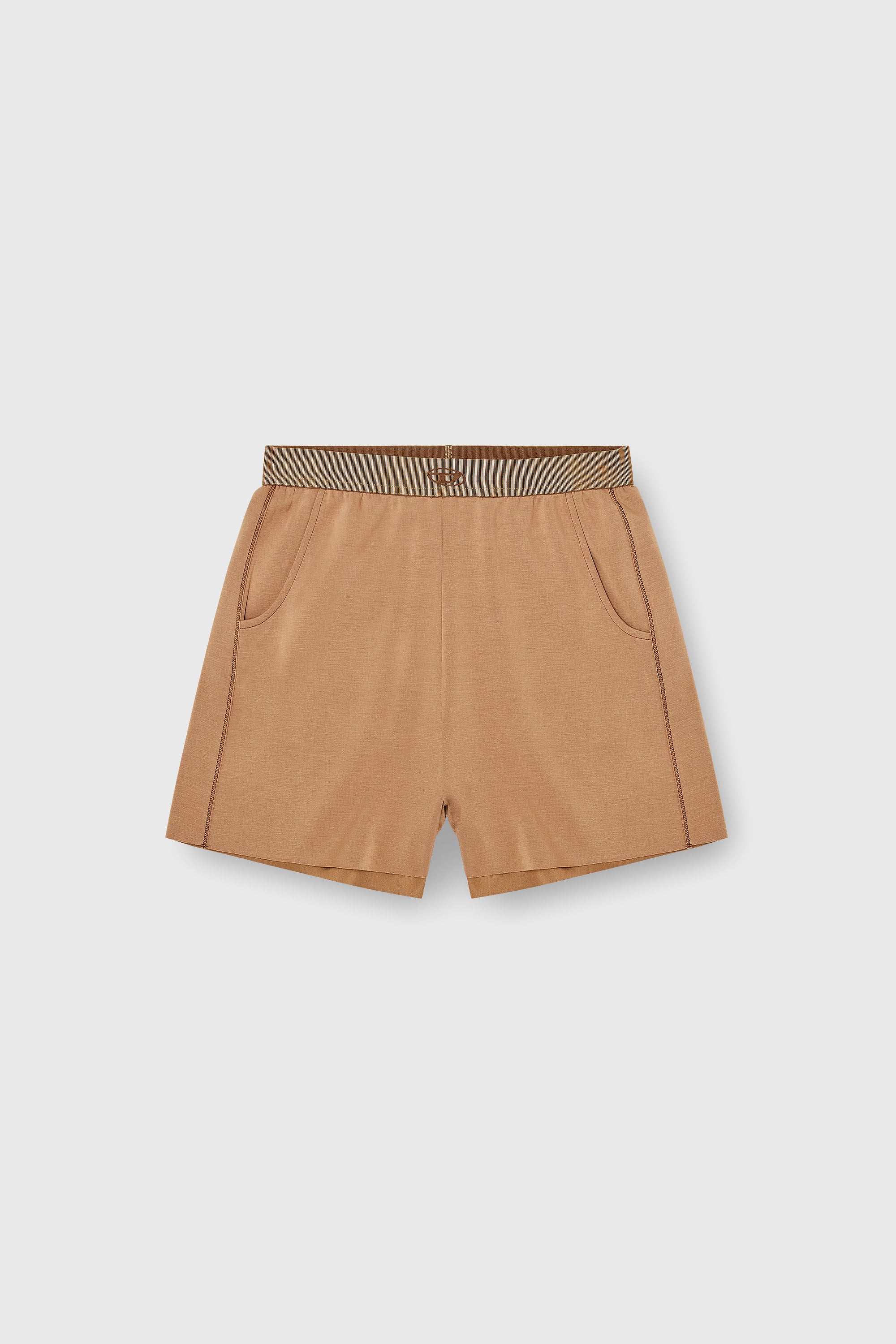 Diesel - MARTHA-UTLT, Pantalones cortos en scuba ligero stretch Mujer in Marr&oacute;n - 2