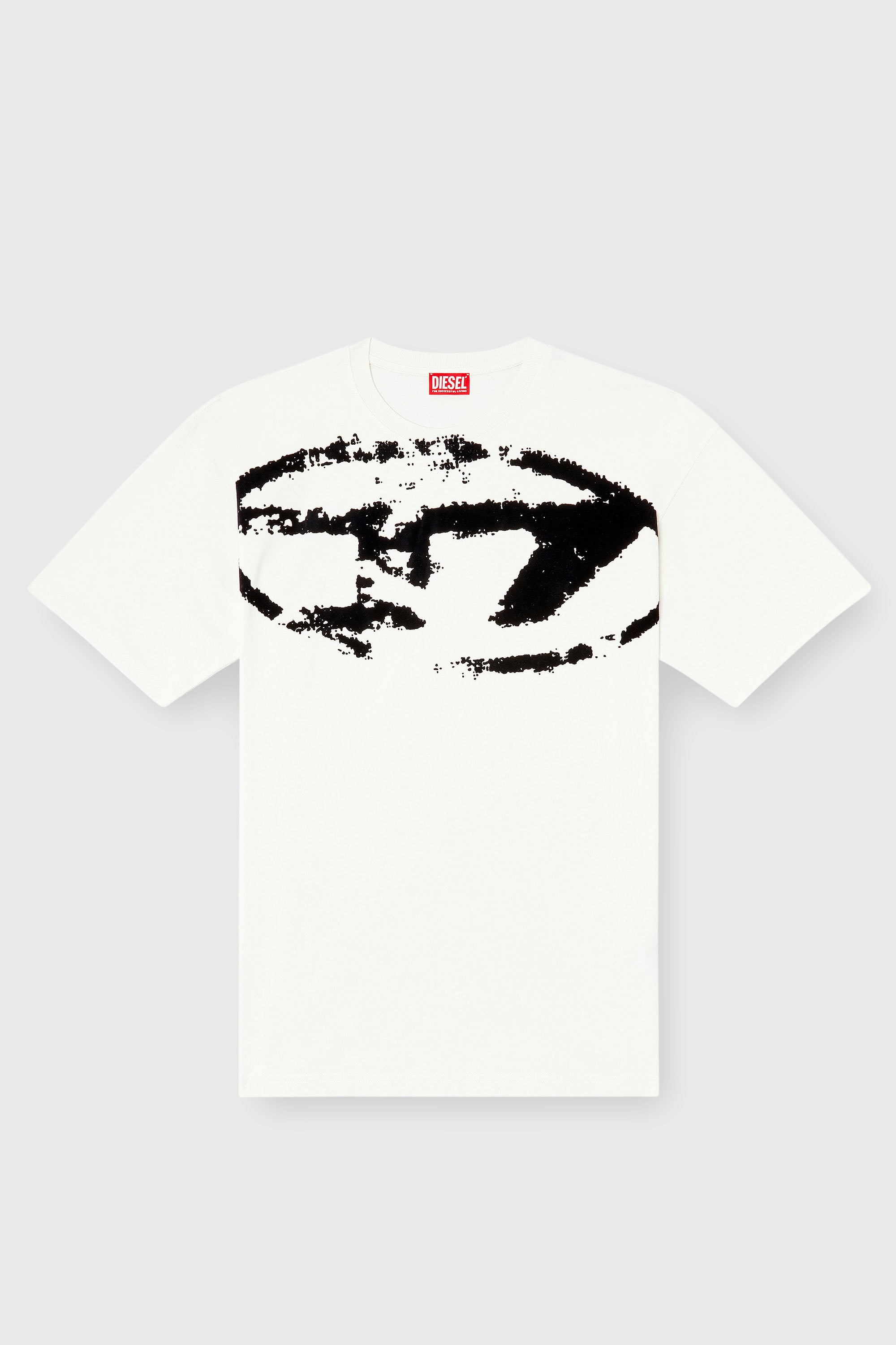 Diesel - T-BOXT-N14, Camiseta con logotipo desgastado en relieve Hombre in Blanco - 2
