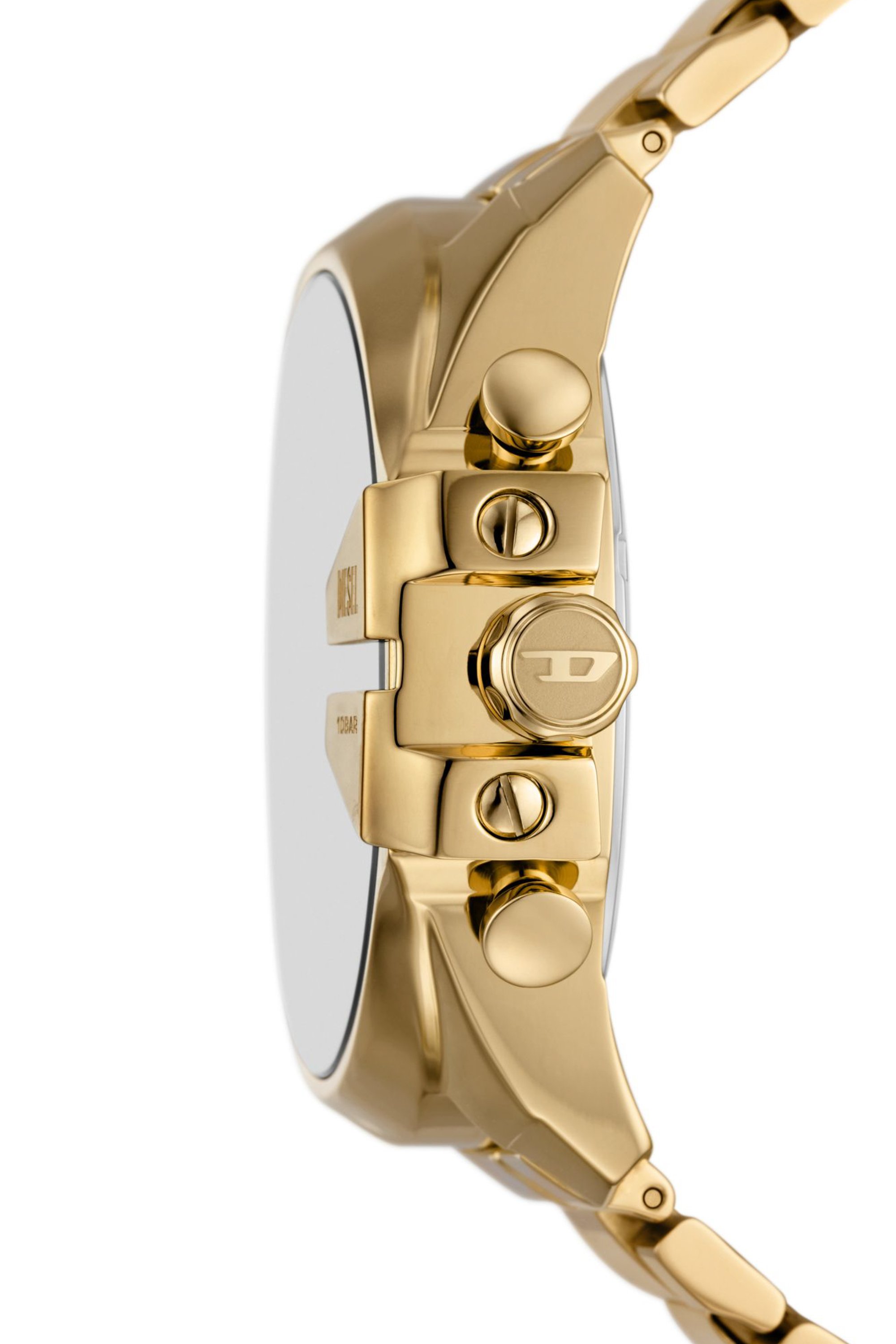 Diesel - DZ4662, Hombre Reloj Mega Chief de acero inoxidable en tono dorado con cronógrafo in Dorado - Image 3