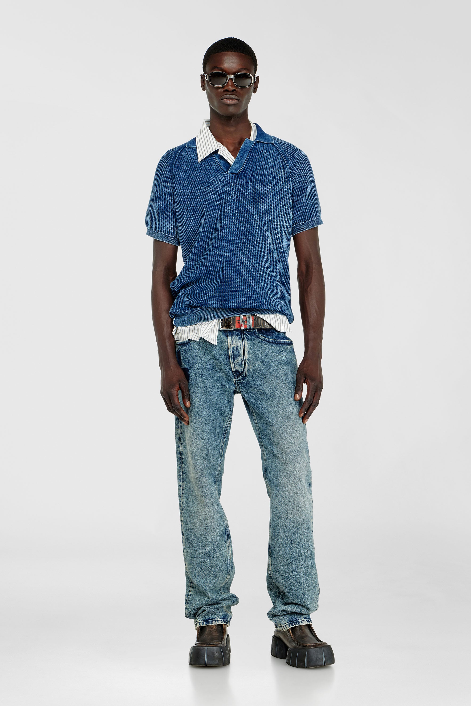 Diesel - Regular Jeans 1985 Larkee 0IFBV Hombre, Azul medio - 1