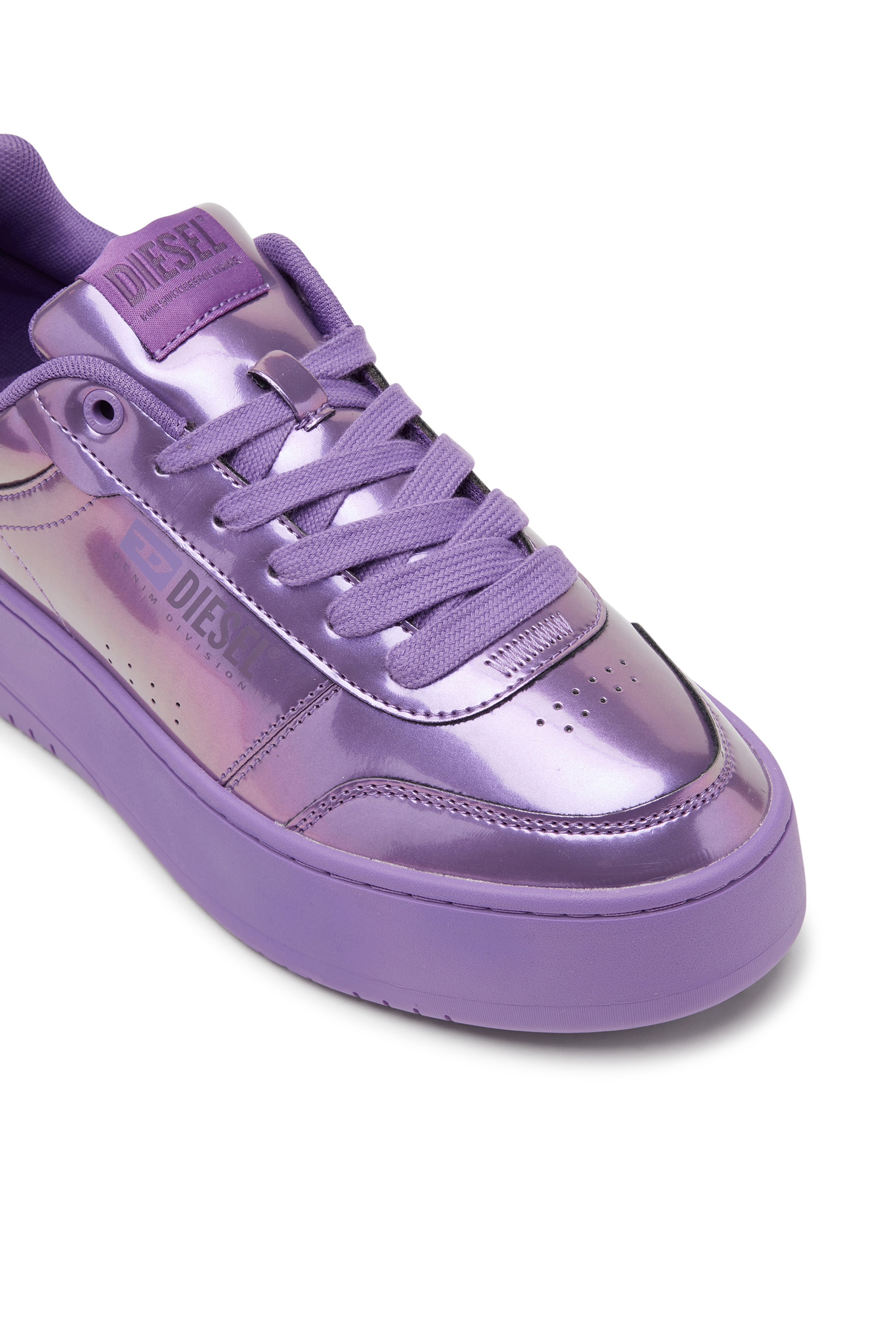 Diesel - S-ATHENE BOLD VTG W, S-Athene-Deportivas iridiscentes con suela de plataforma Mujer in Morado - 6