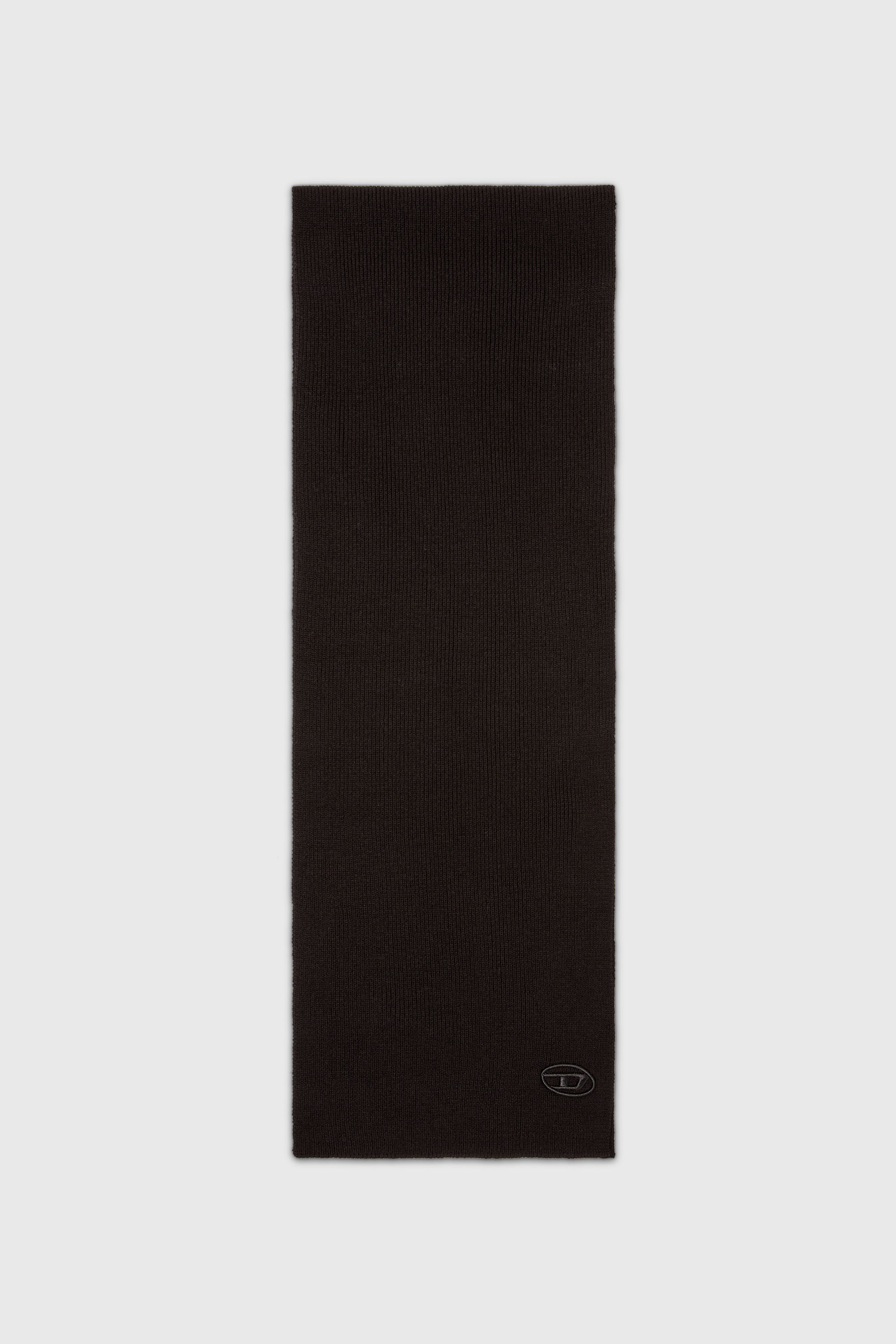 Diesel - K-CODER SCARF, Bufanda en canal&eacute; de mezcla de lana Unisex in Negro - 1