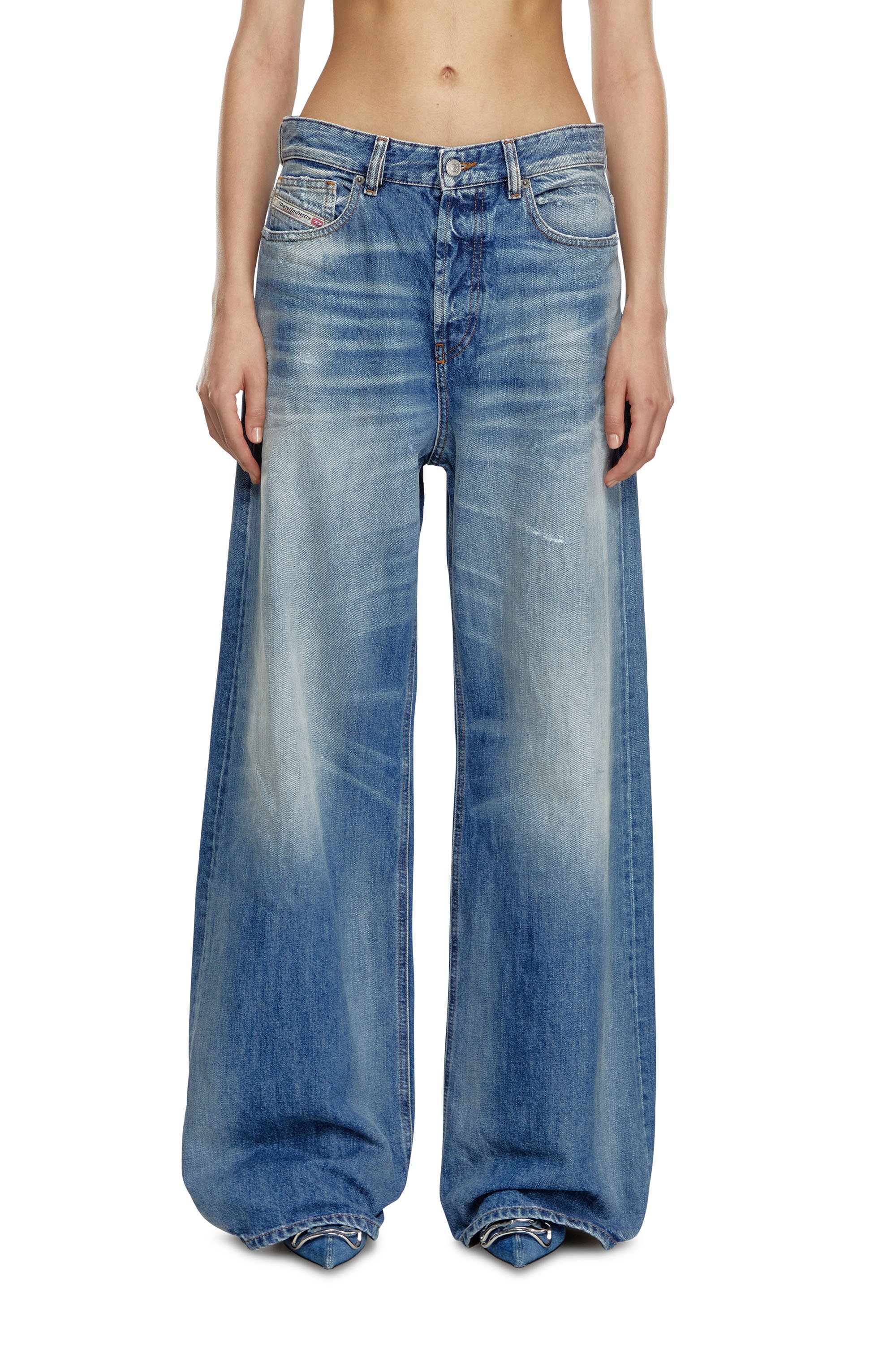 Diesel - Straight Jeans 1996 D-Sire 09J86, Mujer Straight Jeans - 1996 D-Sire in Azul marino - Image 1