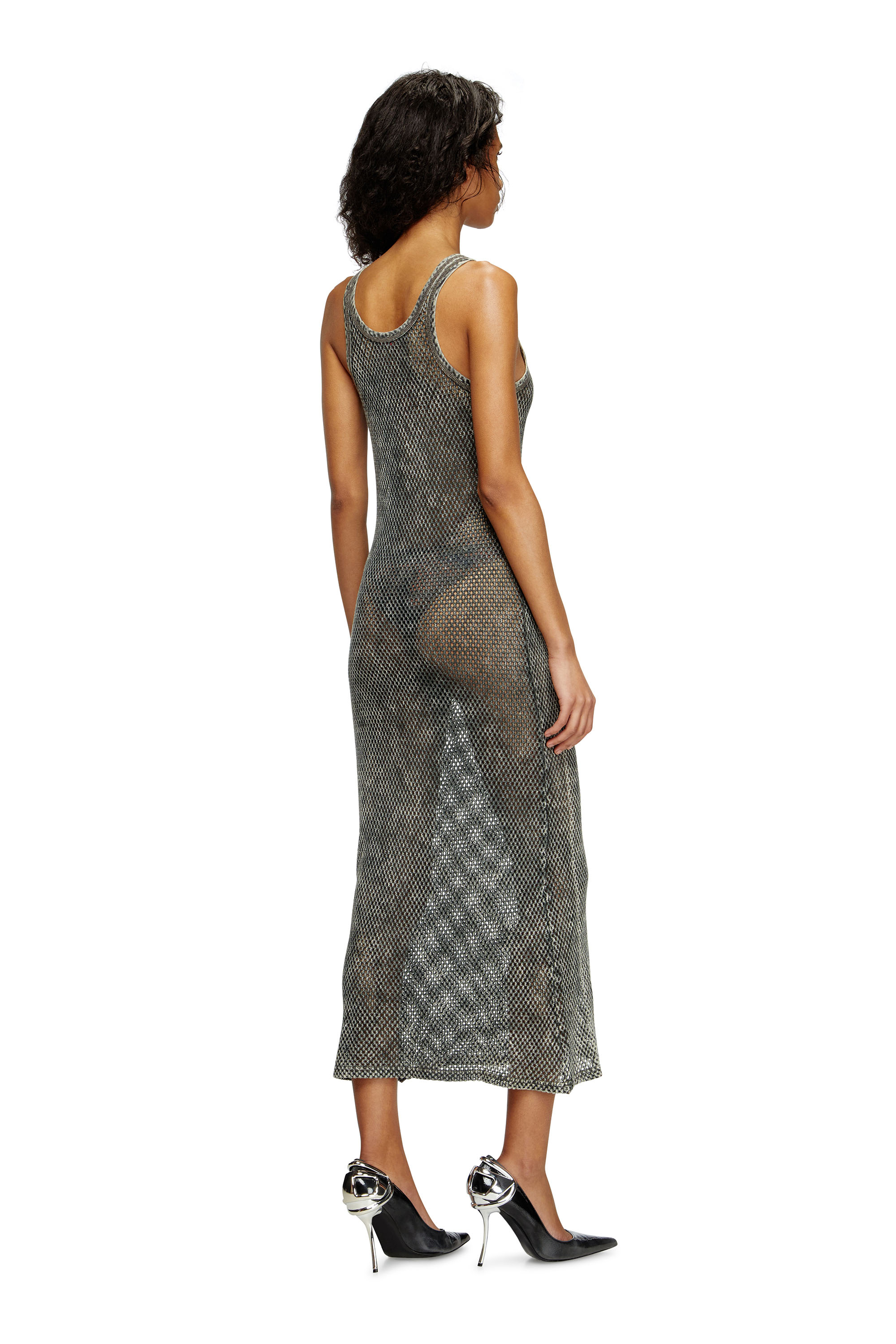 Diesel - MAEVE-UTLT, Vestido playero de malla Mujer in Marrón - 2