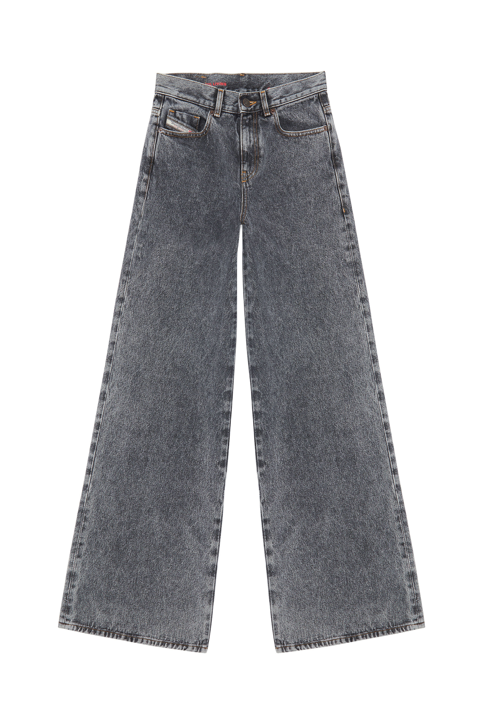 Diesel - 1978 09E04 Bootcut and Flare Jeans, Negro/Gris oscuro - Image 6