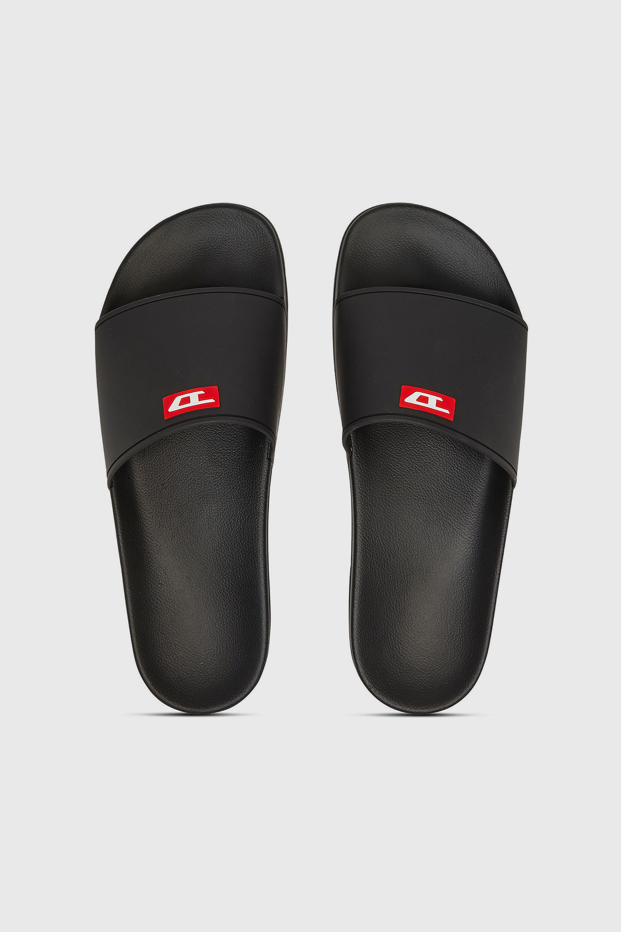 Diesel - SA-SWIM, Sa-Swim-Chanclas de piscina de goma con logotipo D Hombre in Negro - 4