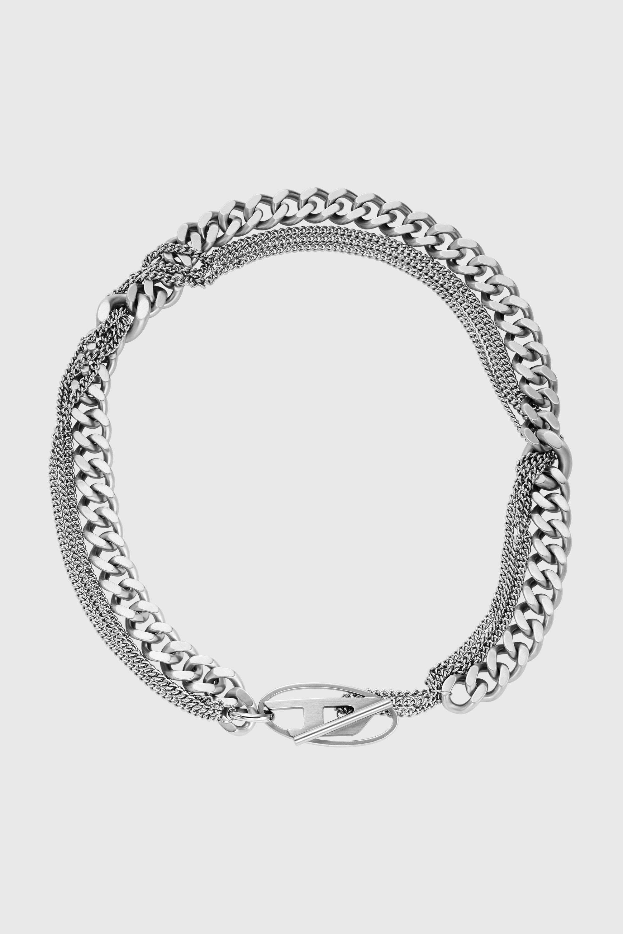 Diesel - DX1549040 JEWEL, Collar de cadena de acero inoxidable Unisex in Plateado - 1