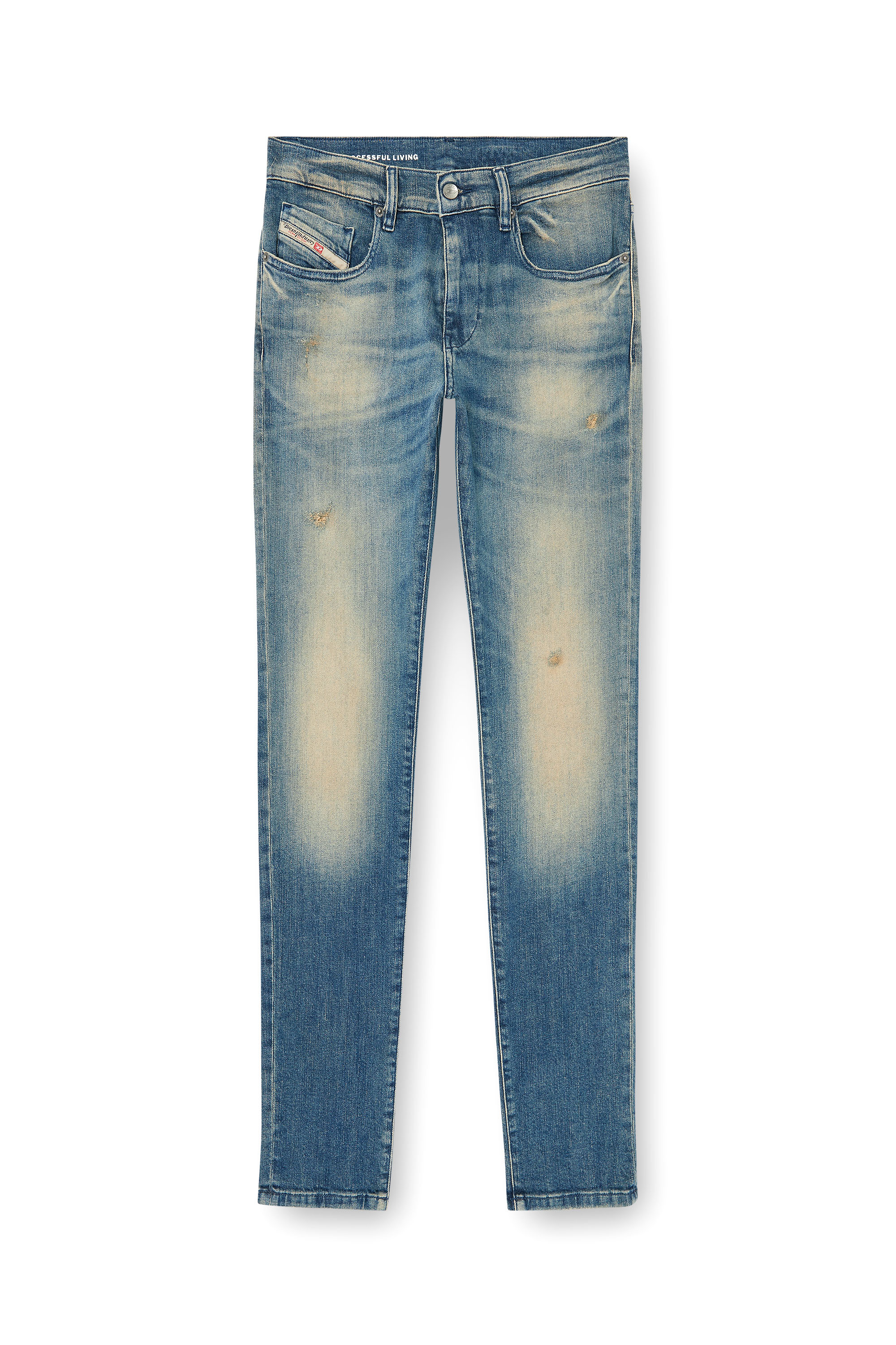 Diesel - Slim Jeans 2019 D-Strukt 0KBBW Hombre, Azul medio - 3