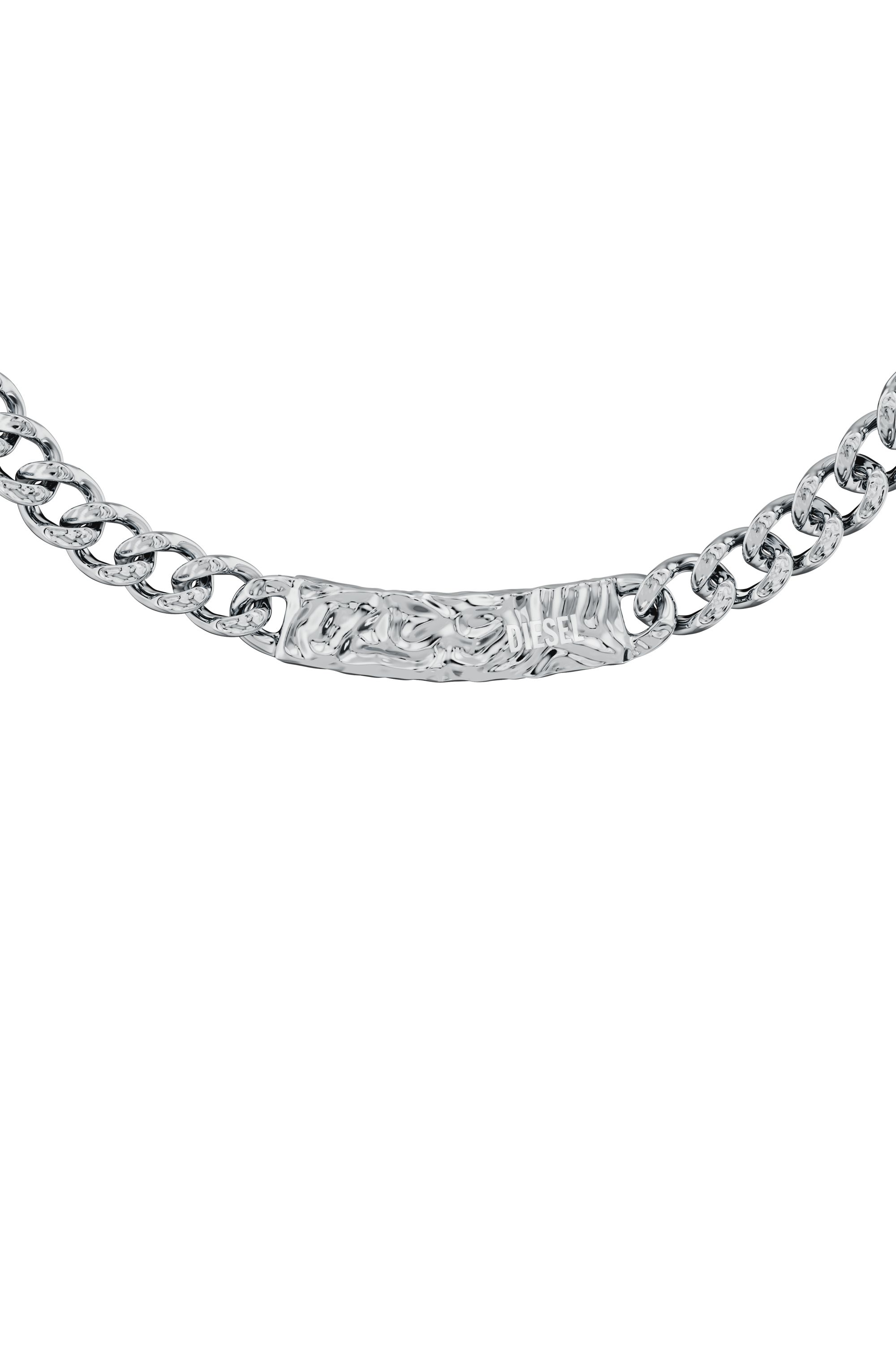 Diesel - DX1733040, Unisex's Stainless Steel Chain Necklace in Silver - 2