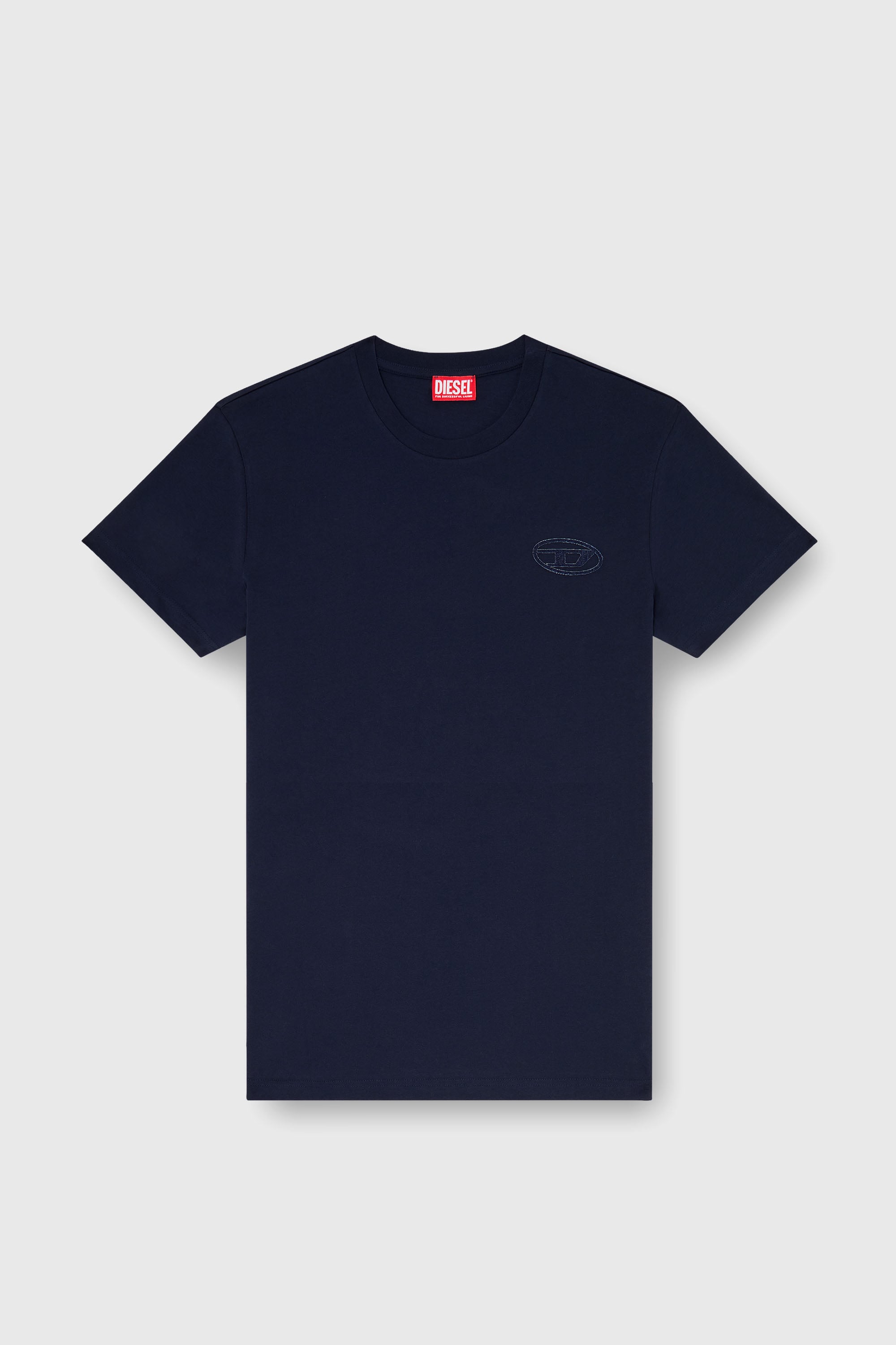 Diesel - T-DIEGO-T92, Camiseta de algod&oacute;n con logotipo Oval D Hombre in Azul marino - 2