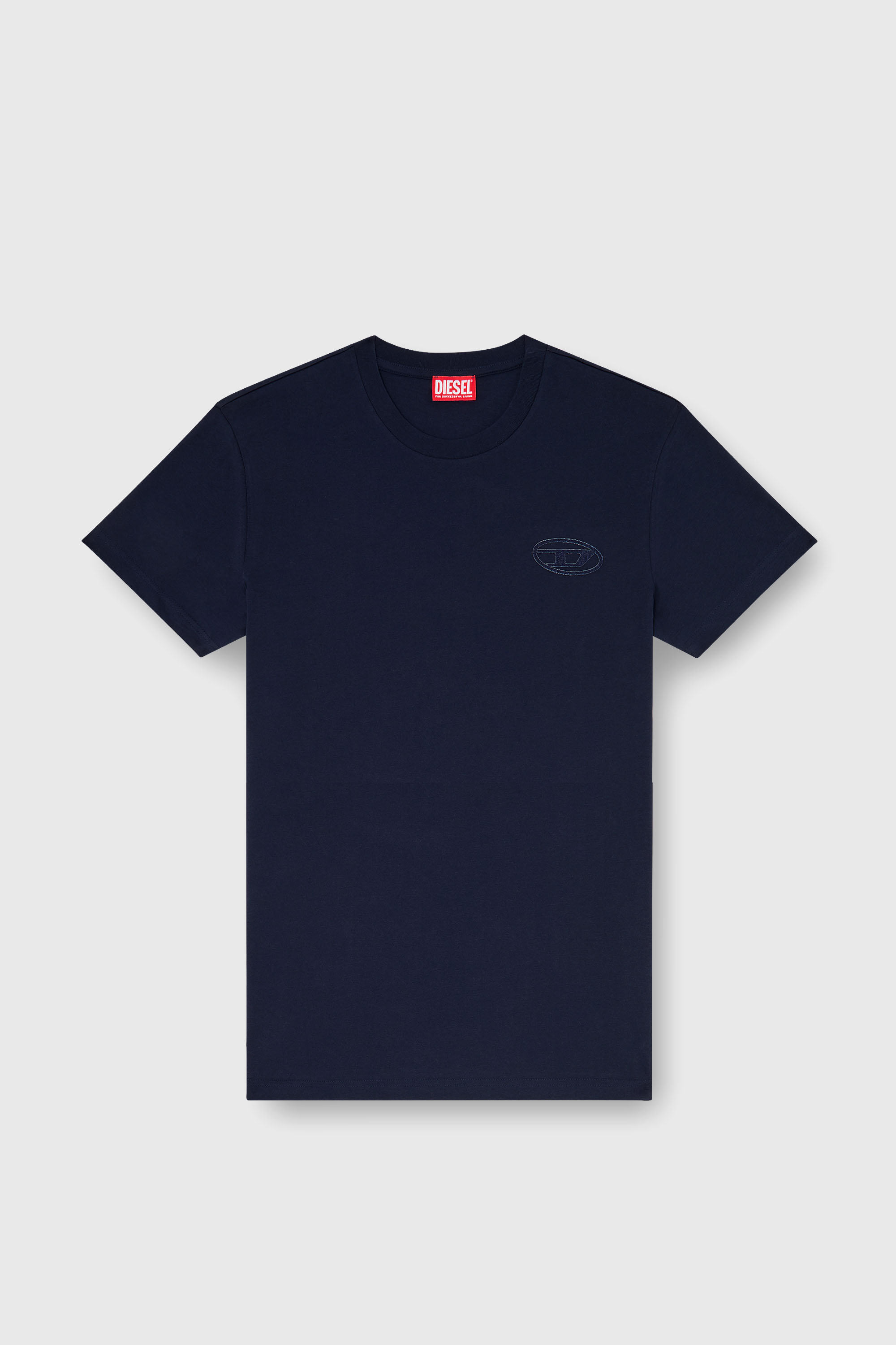 Diesel - T-DIEGO-T92, Camiseta de algod&oacute;n con logotipo Oval D Hombre in Azul marino - 2