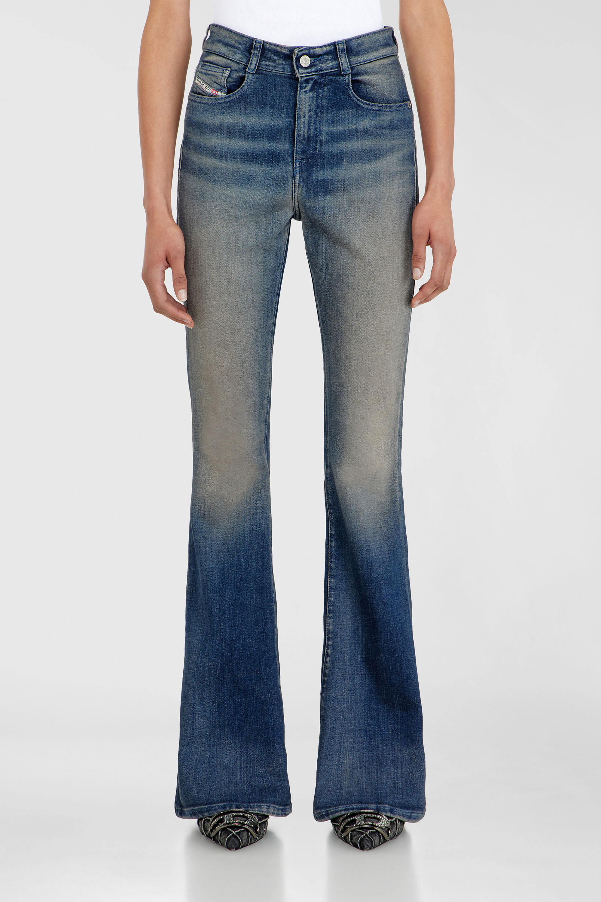 Diesel - Bootcut Jeans 1973 D-Partt 09P67 Mujer, Azul Oscuro - 4