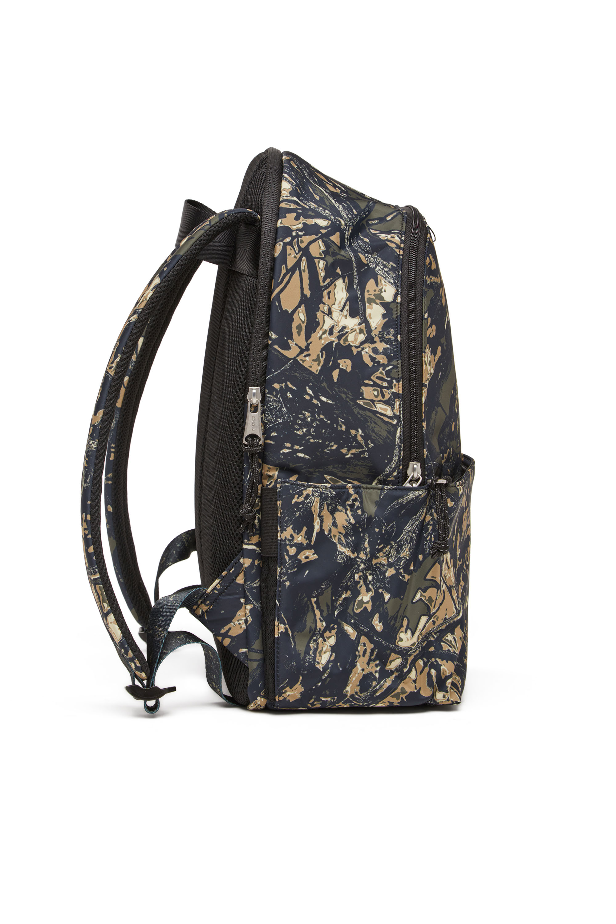 Diesel - D-PACK BACKPACK X, Backpack in camo-print fabric Unisex in Verde - 2