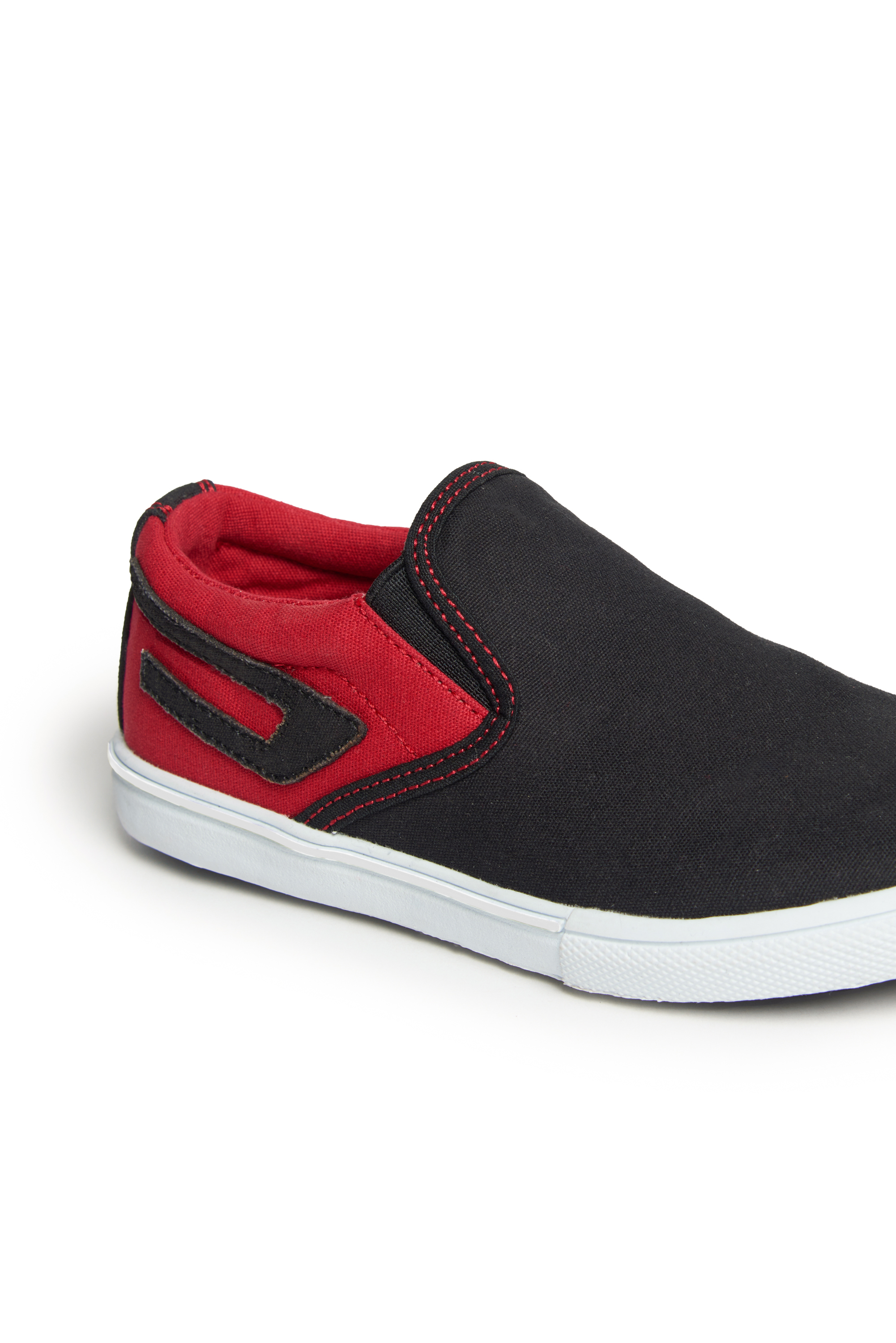 Diesel - S-ATHOS SO, Unisex Slip-on canvas sneaker with D branding in Multicolor - Image 4