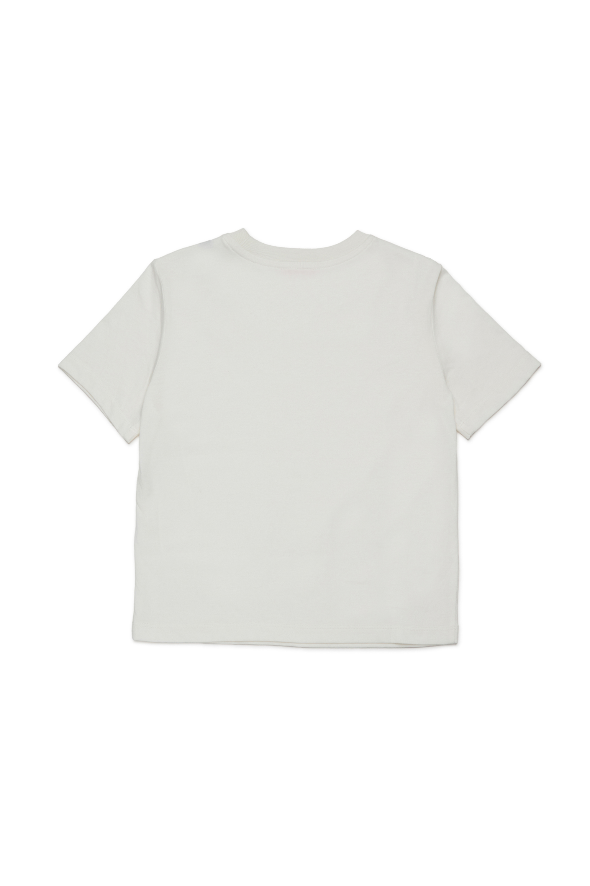Diesel - TRISTANA, Camiseta de algodón con logo frontal Mujer in Blanco - 2