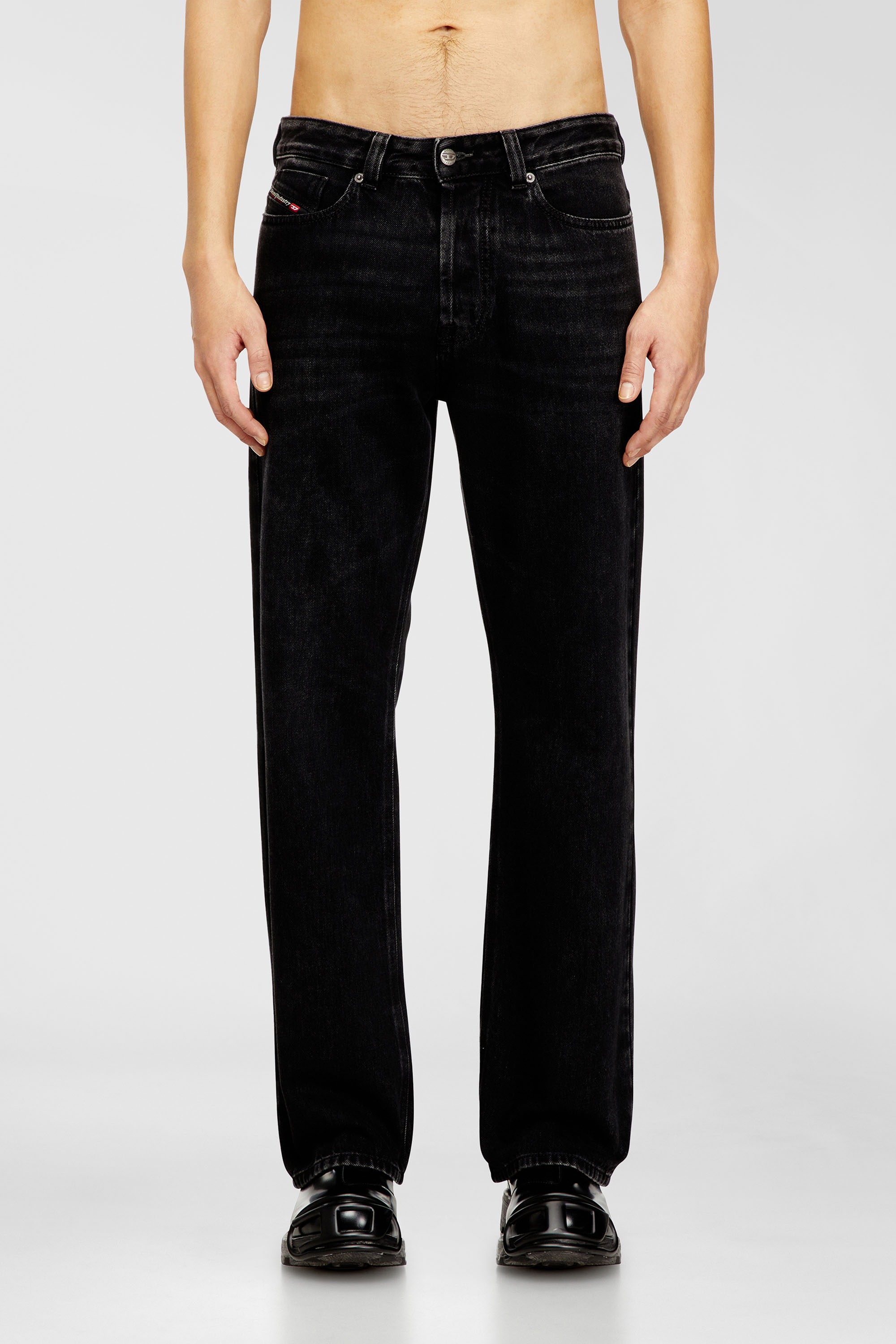 Diesel - Relaxed Jeans 1980 D-Eeper 09P09 Hombre, Negro/Gris oscuro - 2
