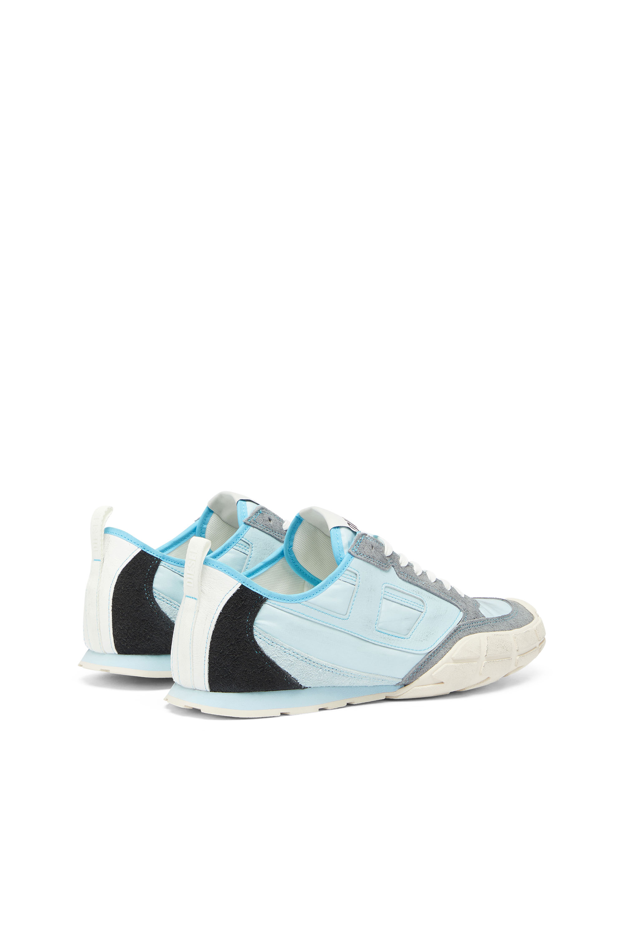 Diesel - S-PAGODHA LOW, S-Pagodha - Zapatillas de piel y nailon Hombre in Azul marino - 3