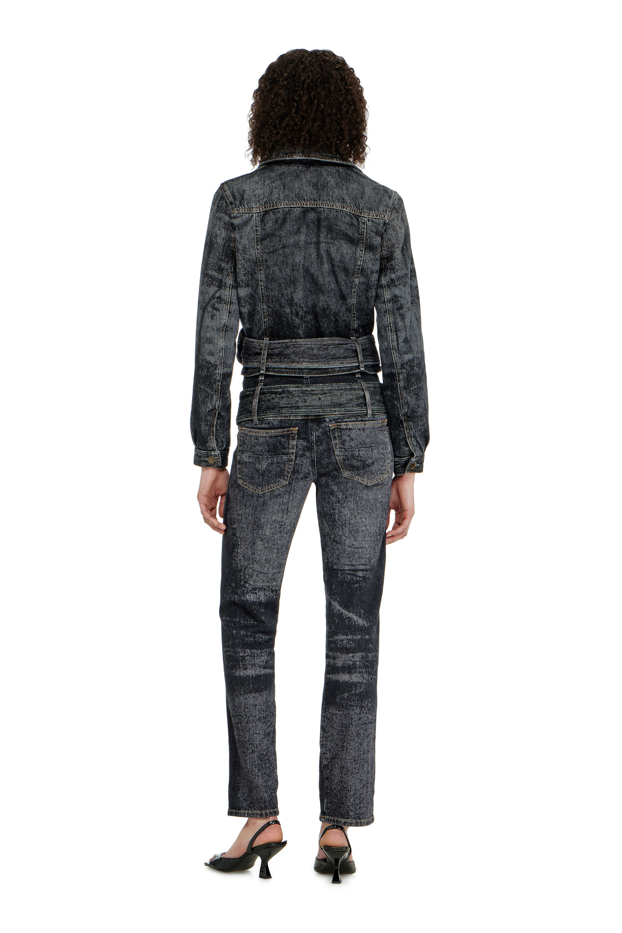 Diesel - Slim Jeans D-Gorina 09Q30 Mujer, Negro/Gris oscuro - 3