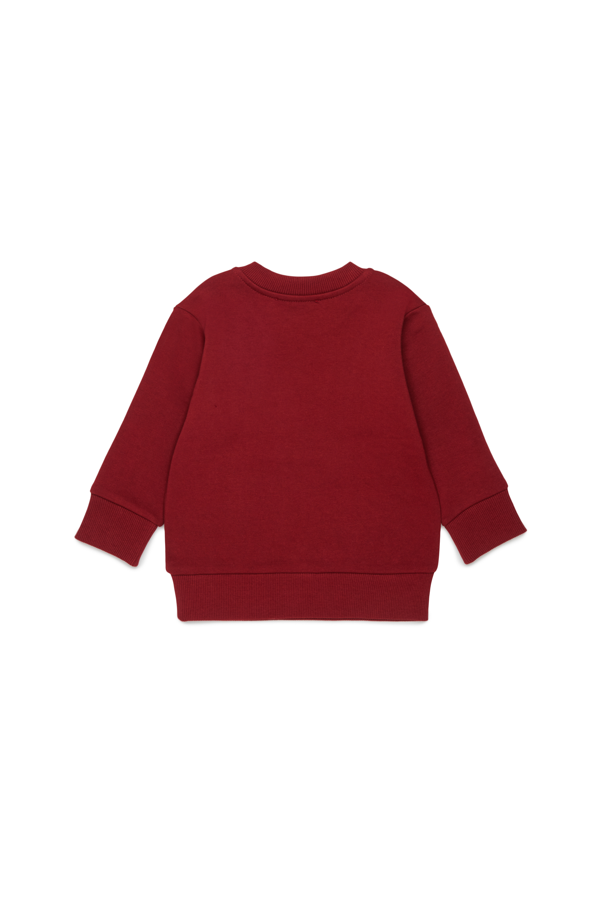 Diesel - SLODIMB, Sudadera de algod&oacute;n con estampado Diesel Industry Hombre in Rojo - 2